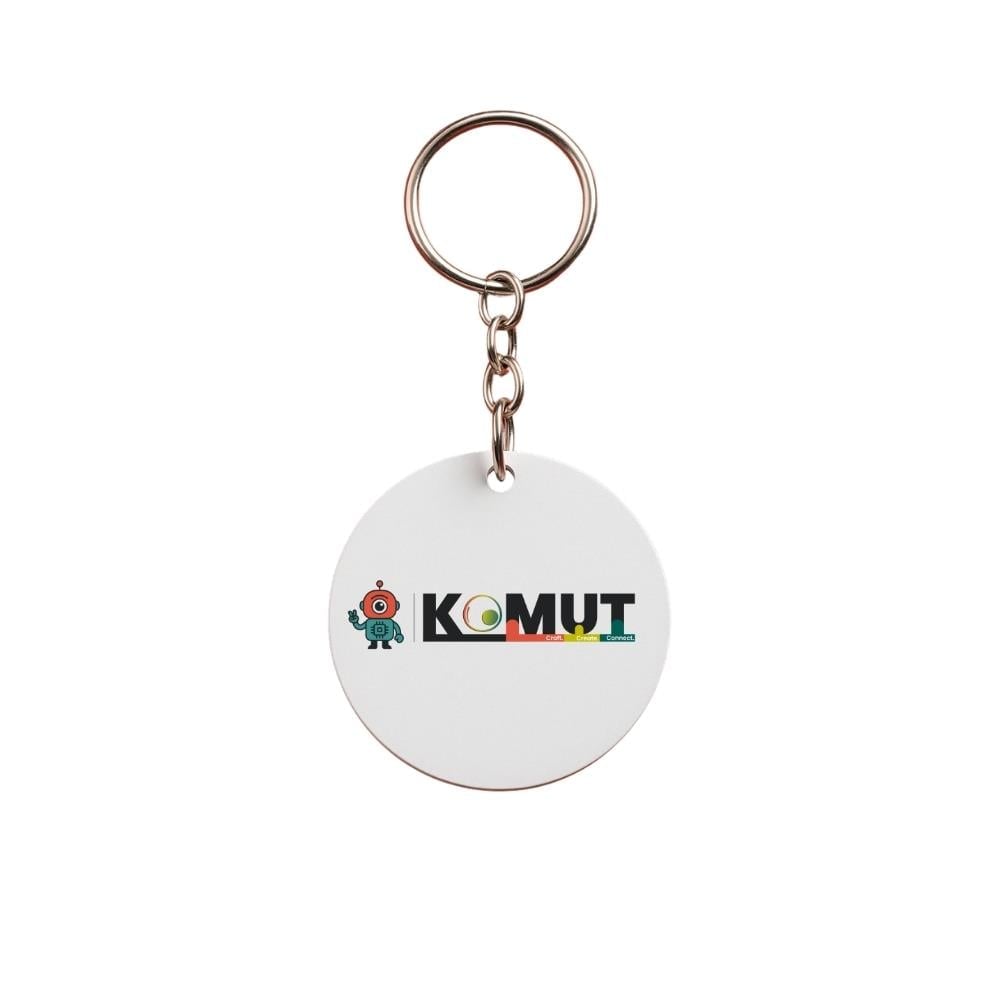 Kişiye Özel Yuvarlak PVC Anahtarlık - UV Baskılı 45mm