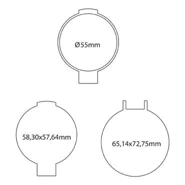 Nail Studio Temalı Manikür İllüstrasyonlu Yuvarlak Ayna