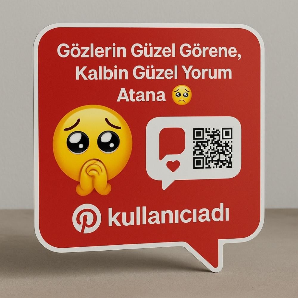Pinterest Yorum Kartı - Kalbin Yorum Atana 🥹
