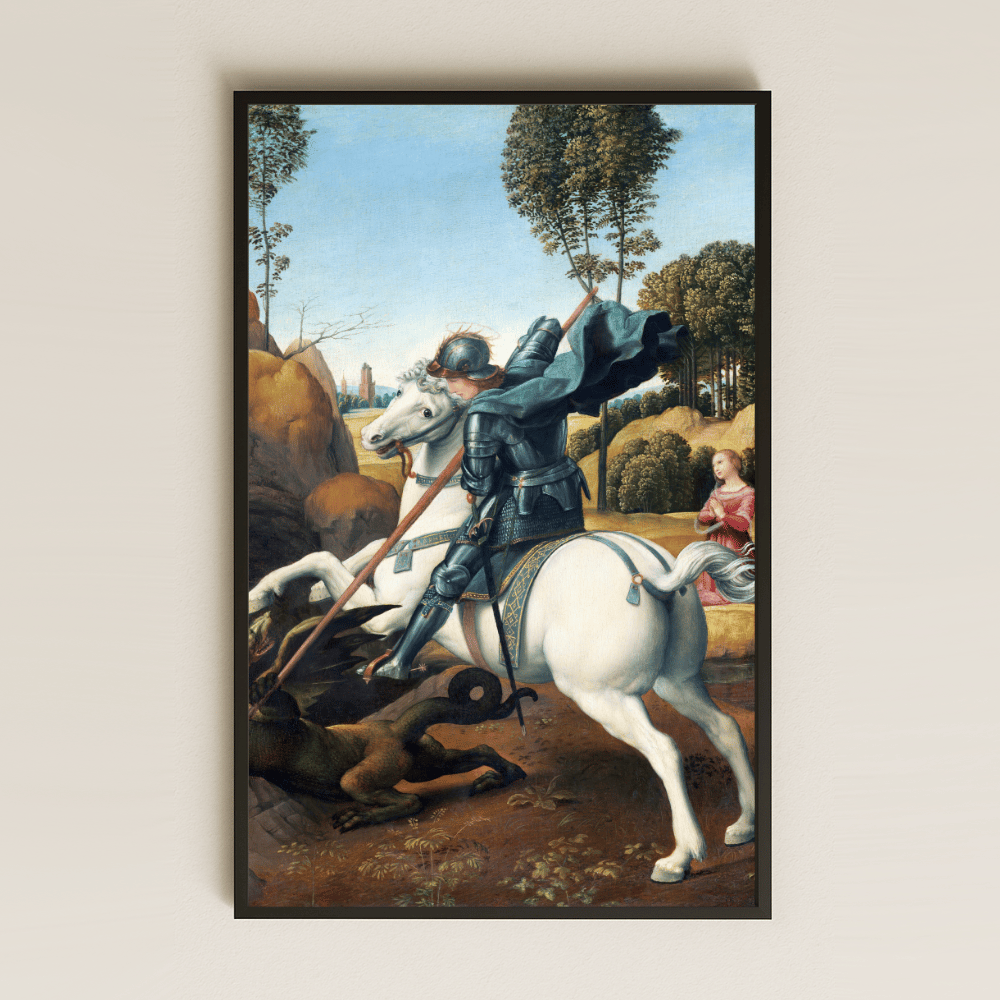 Raphael - St. George ve Ejderha UV Baskı Tablo