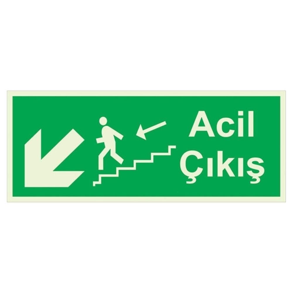 Sol Acil Çıkış Levhası 