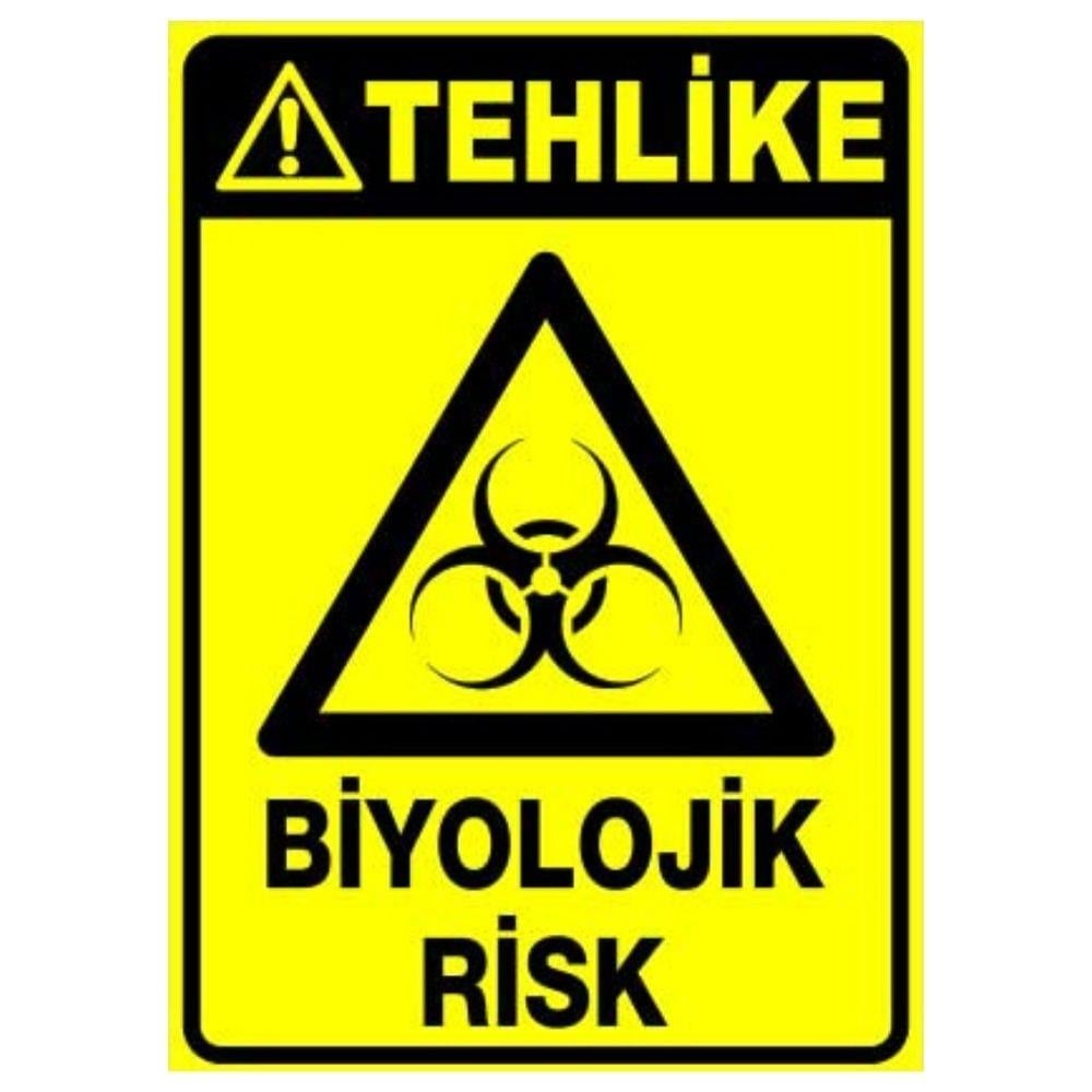 Tehlike Uyarı Levhası Biyolojik Risk