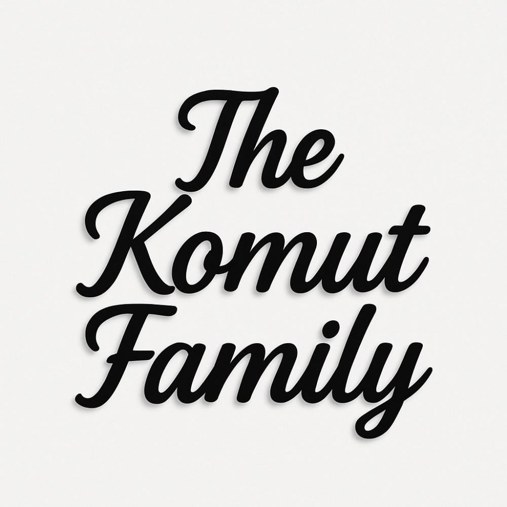 The ........ Family Pleksi Duvar Süsü Siyah