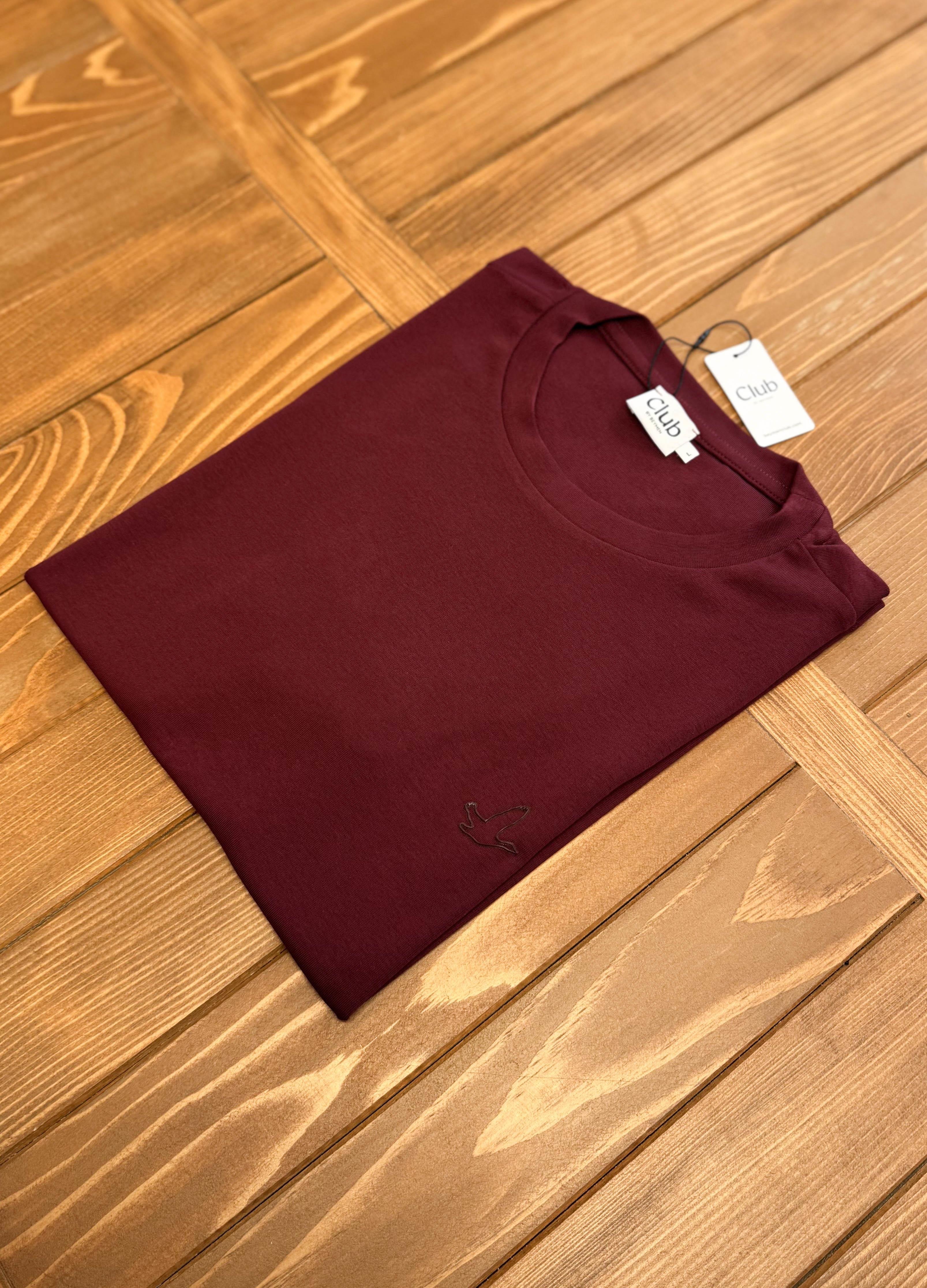 Beymen Küçük Kuşlu Tişört Bordo