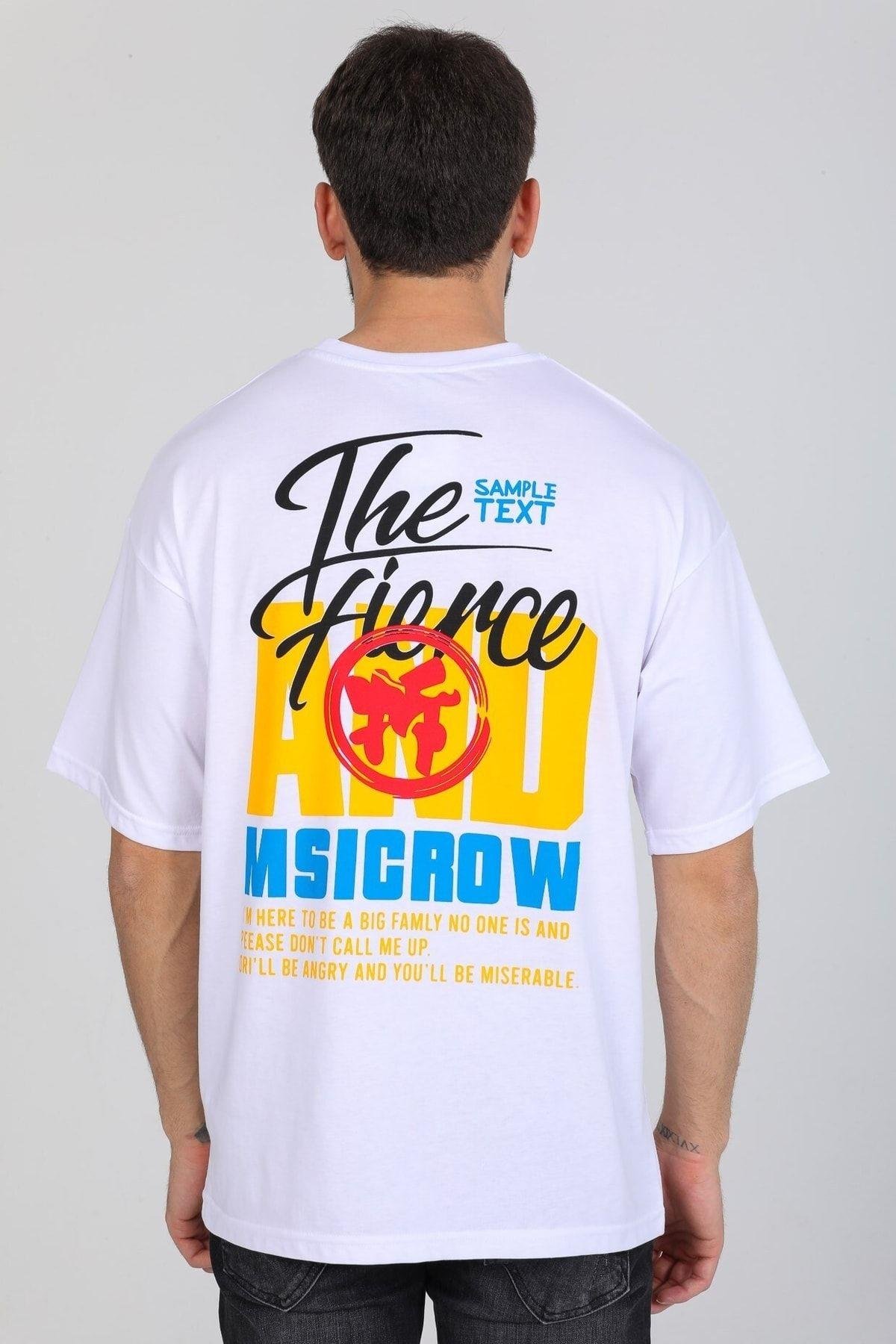 And Yazılı Beyaz T-shirt