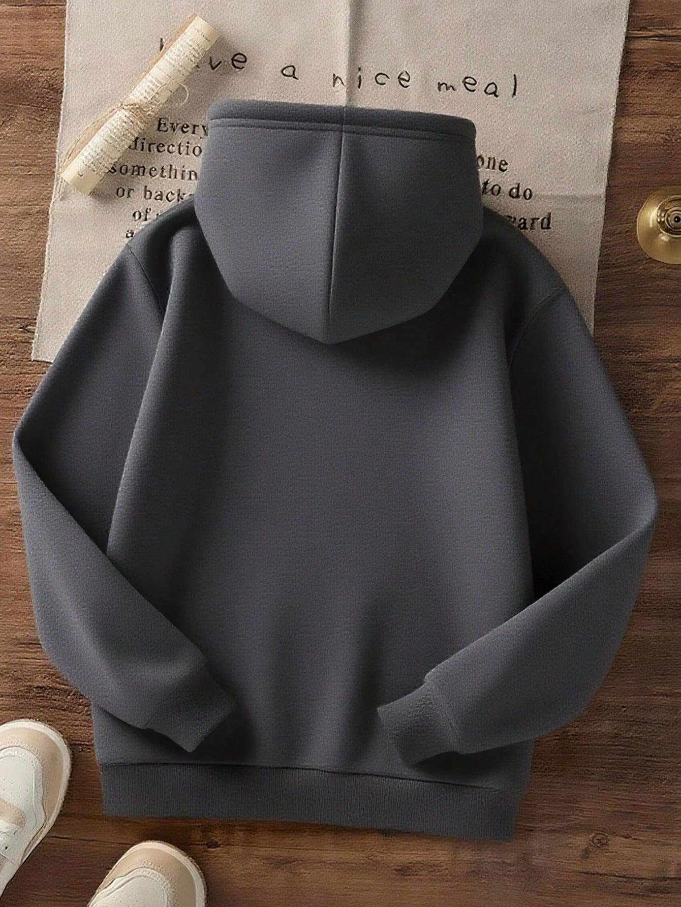 Anime Kedi Kız ve Kedi Baskılı Rahat Kesim Çocuk Sweatshirt