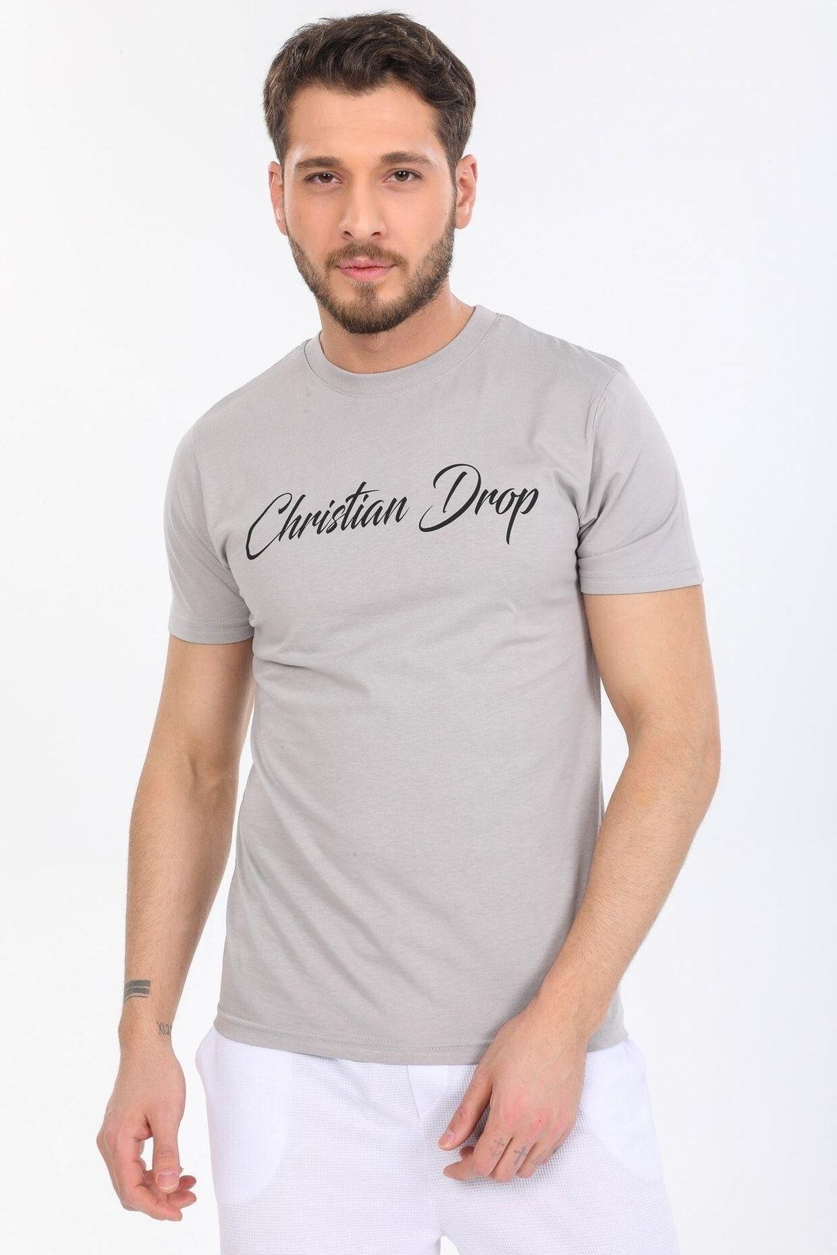 Don't Worry Yazılı Gri T-shirt