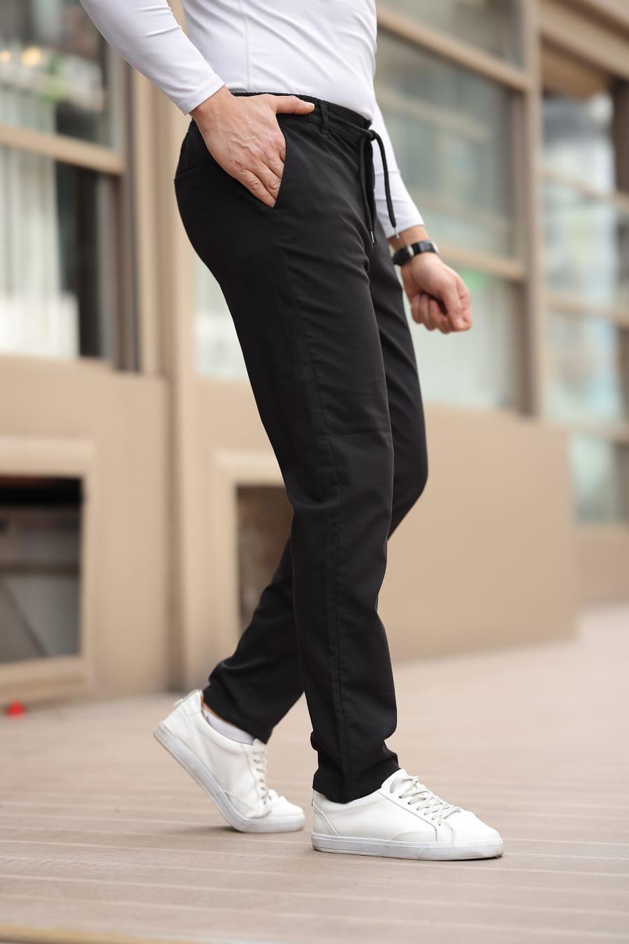 Erkek Siyah Jogger Pantolon