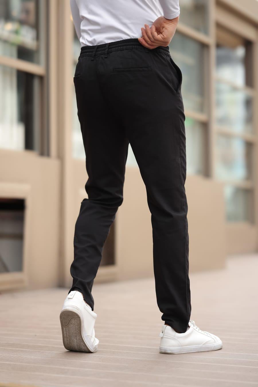 Erkek Siyah Jogger Pantolon