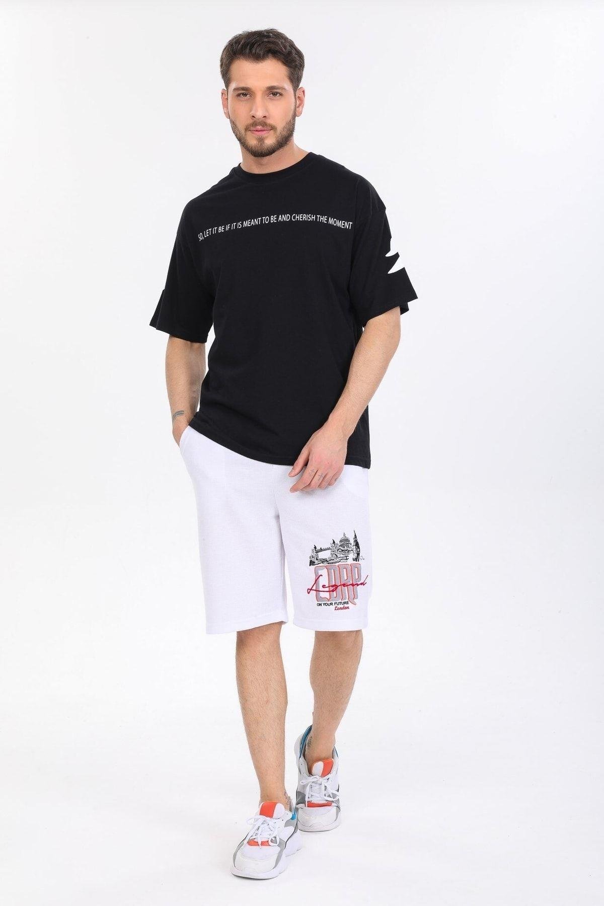 Fredom Baskılı Siyah T-shirt