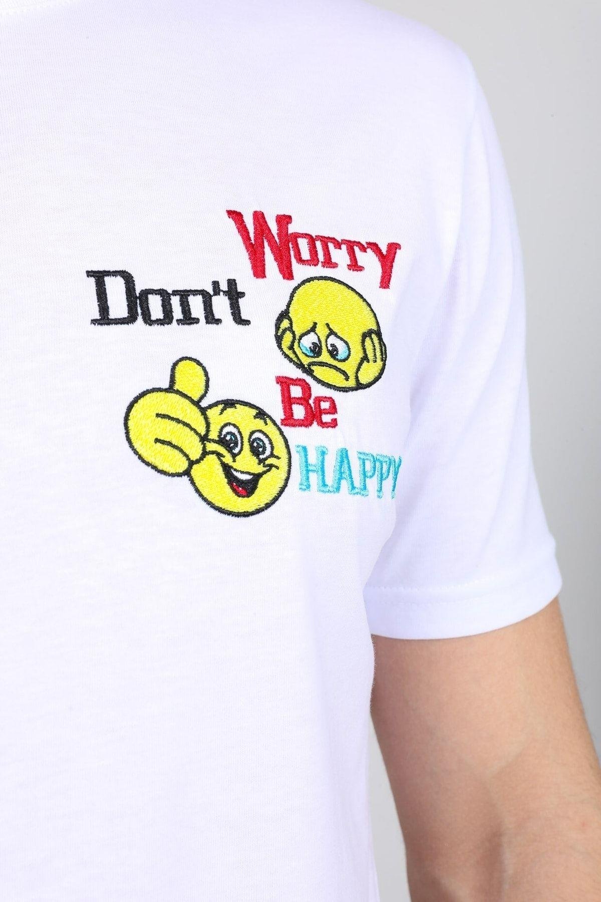 Gögüs Baskılı Beyaz T-shirt