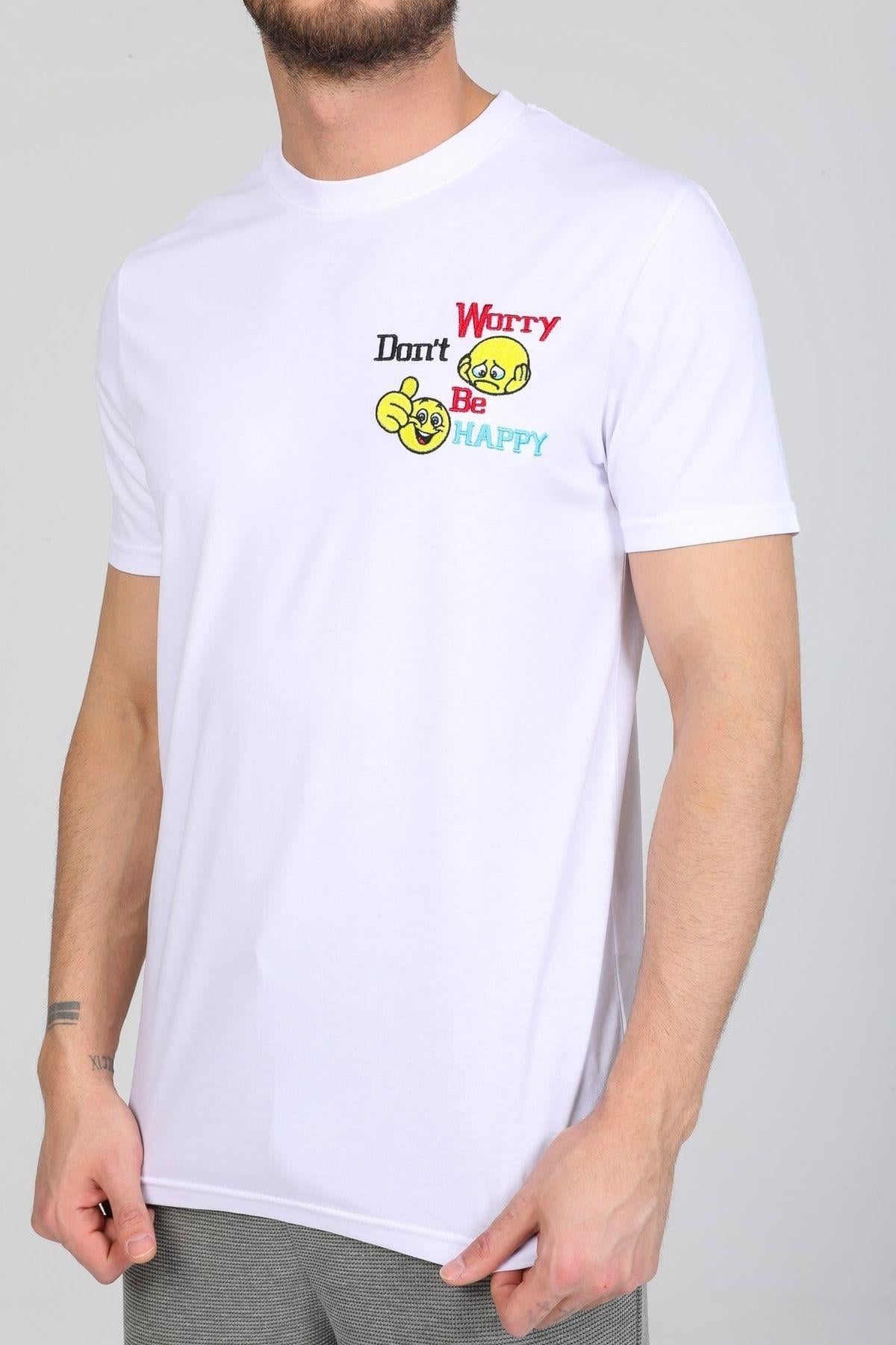 Gögüs Baskılı Beyaz T-shirt