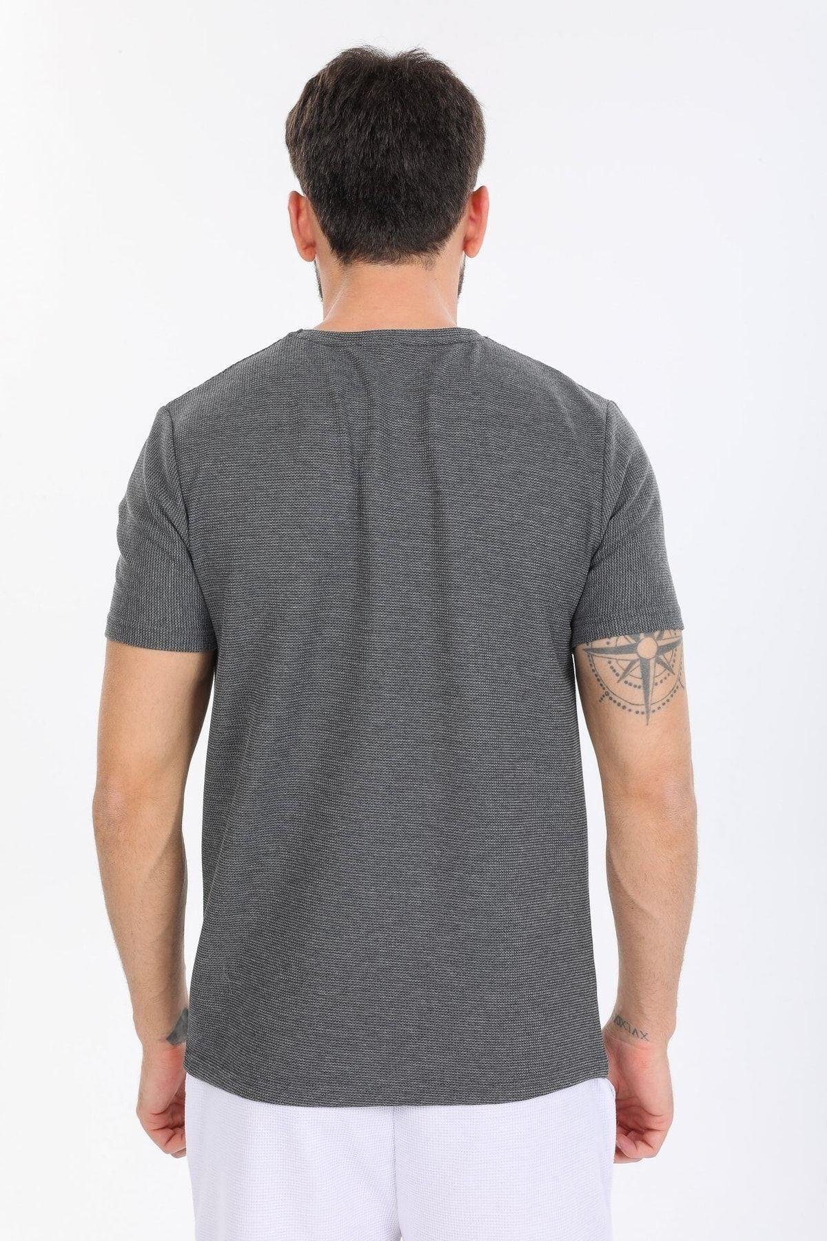 Just Be Cool Yazılı Gri T-shirt