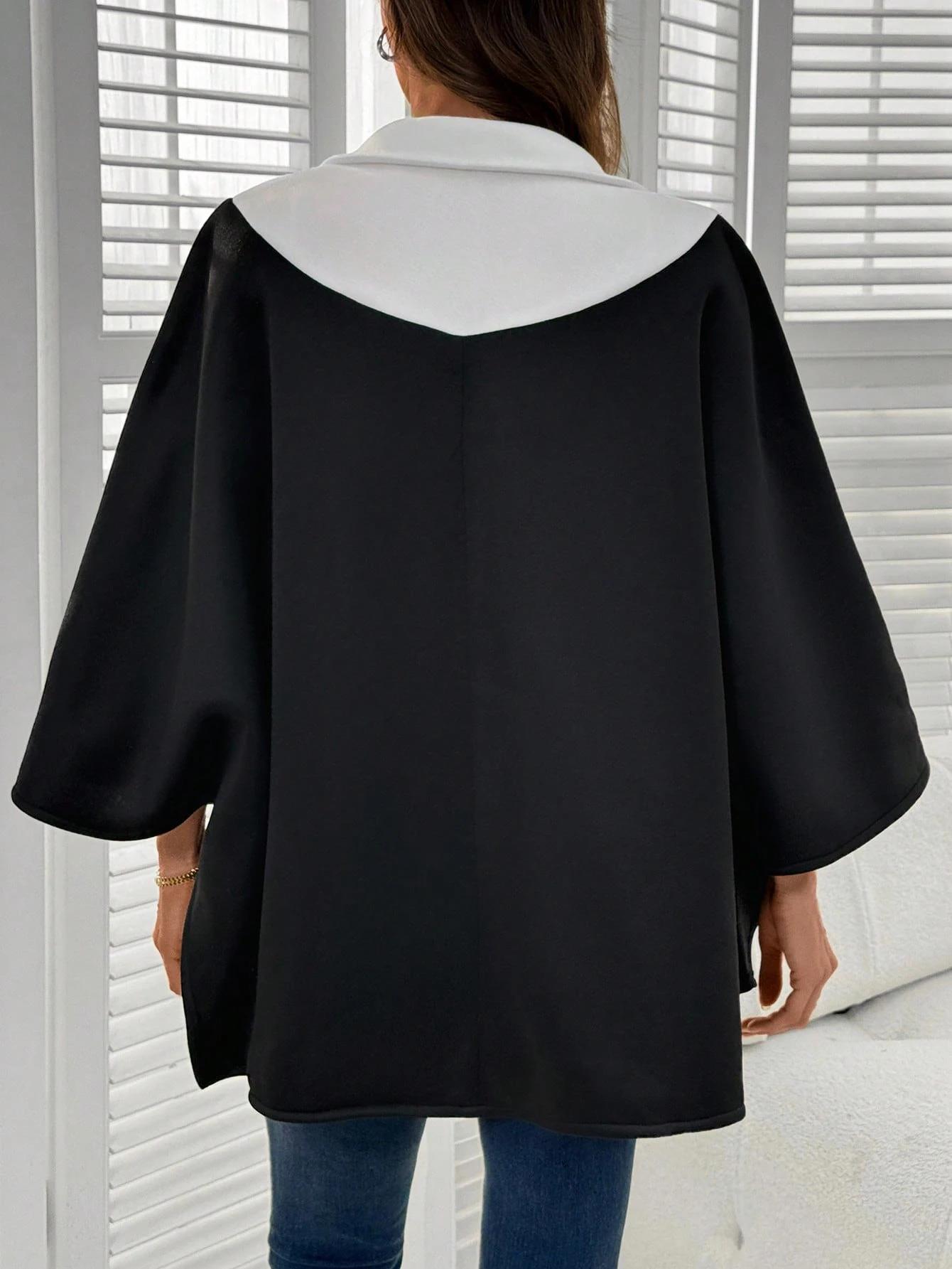 Kadın Panço Fermuarlı Sweat – Oversize Kesim, 3 İplik Şardonlu Kumaş