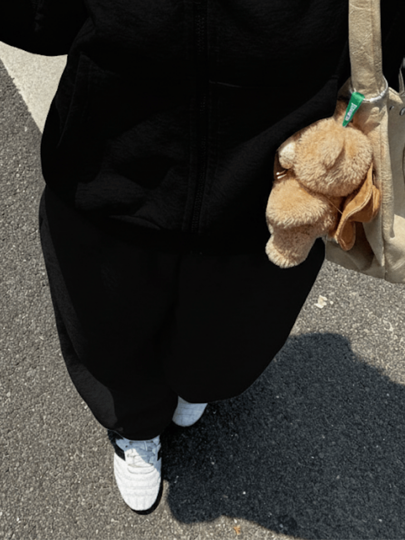 Kadın Siyah Eşofman Altı Bol Paça Oversize Jogger Pantolon Yüksek Bel Rahat Kalıp Günlük Spor Alt