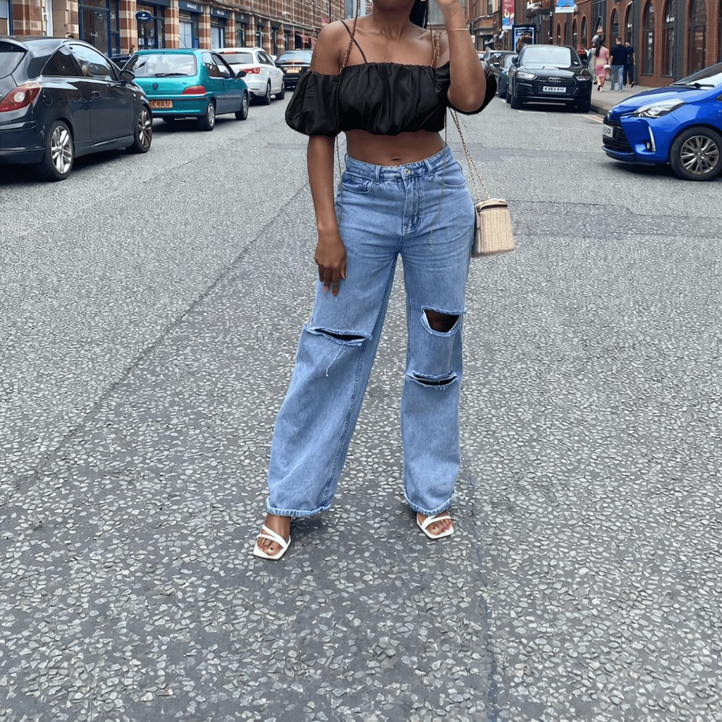 Kadın Siyah Off Shoulder Crop Bluz – Askılı, Lastikli, Kısa Kollu Yazlık Şık Üst