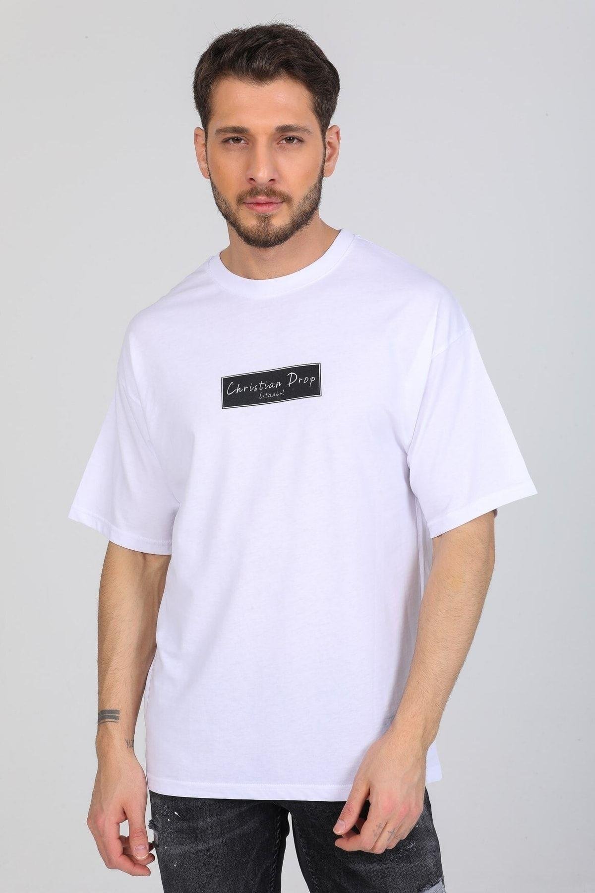 Logo Detaylı Beyaz T-shirt