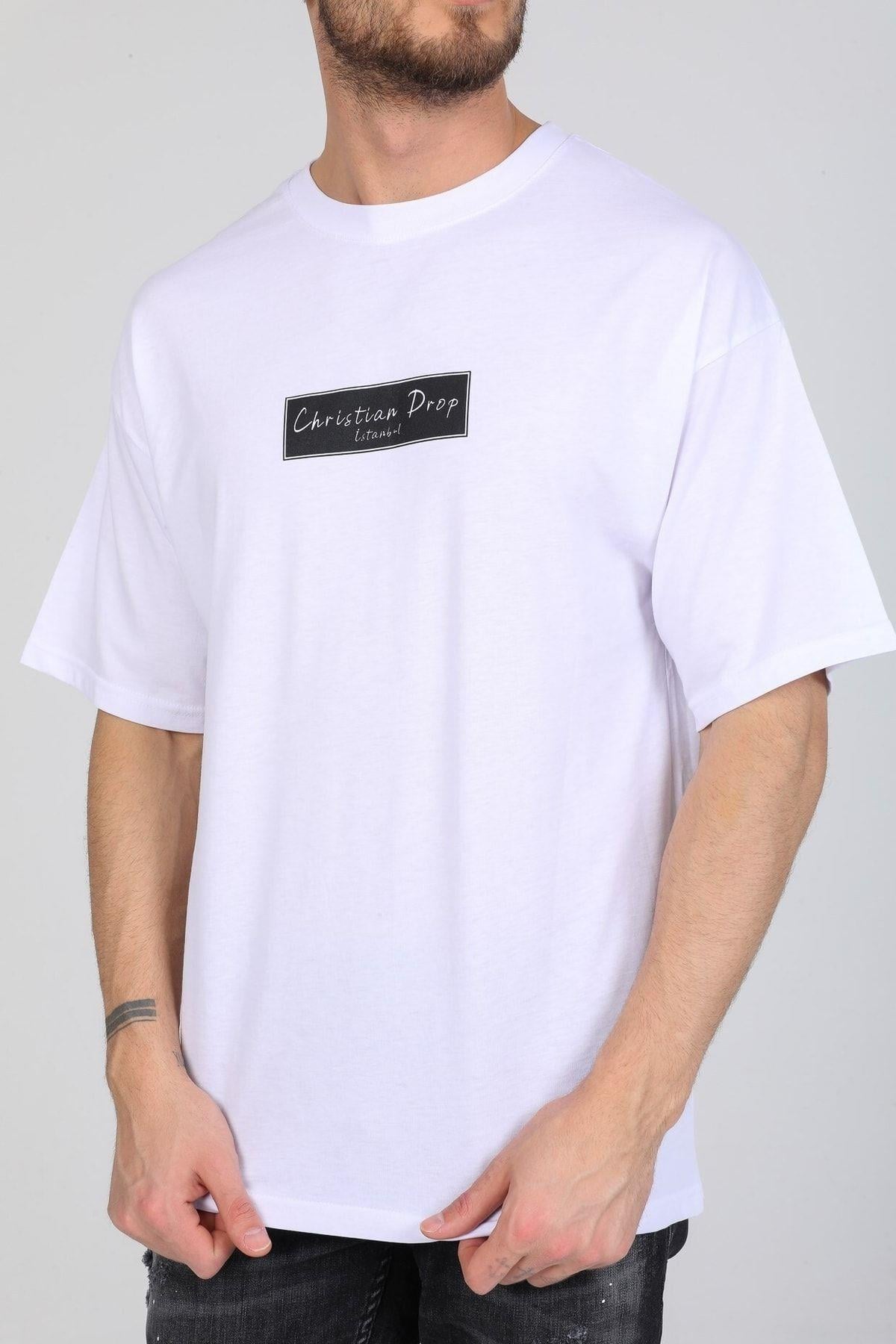 Logo Detaylı Beyaz T-shirt