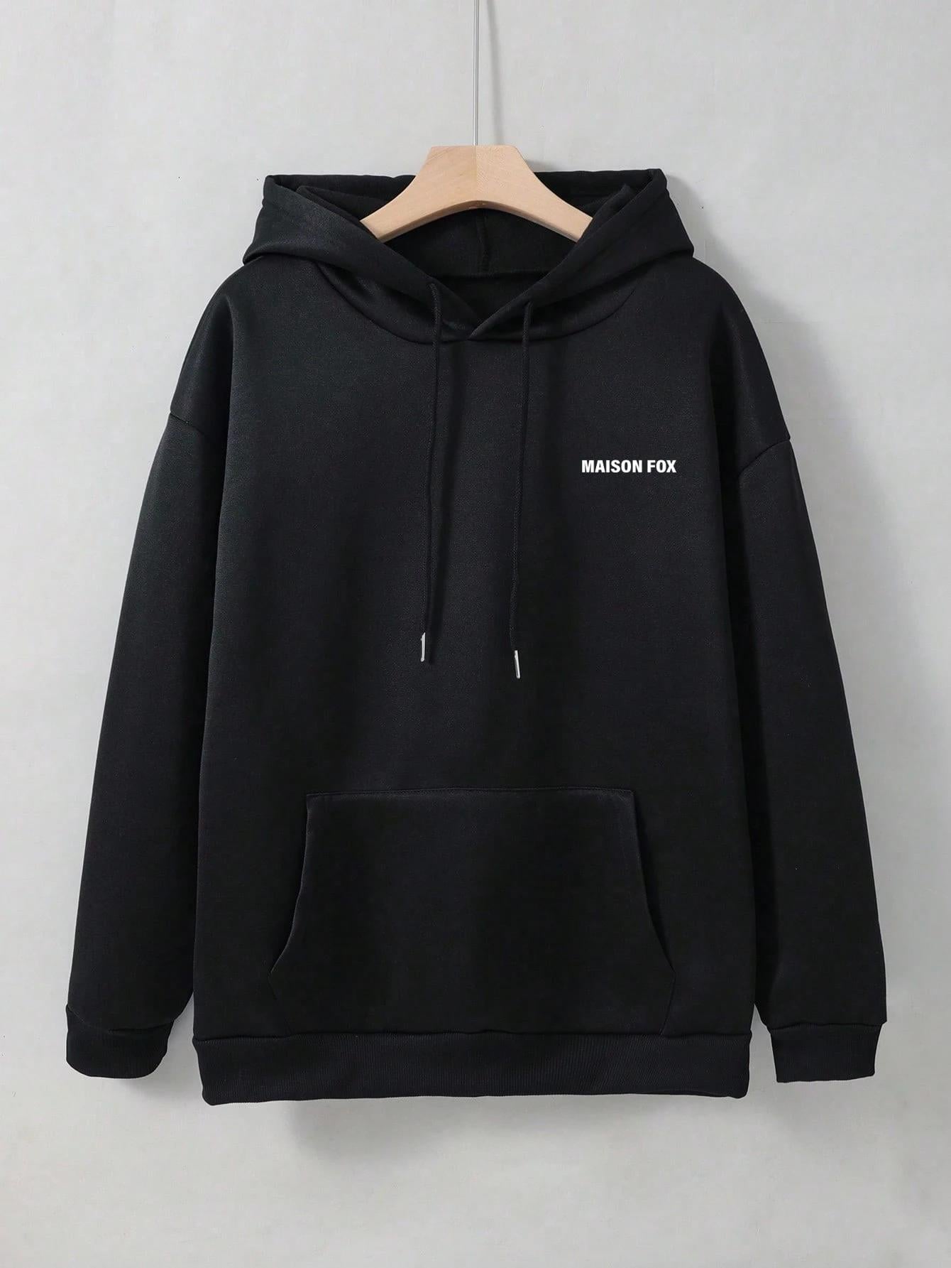 Oversize Geniş Kesim  Kapüşonlu Sweatshirt – GTA San Andreas Kapak Tasarımlı Siyah Hoodie