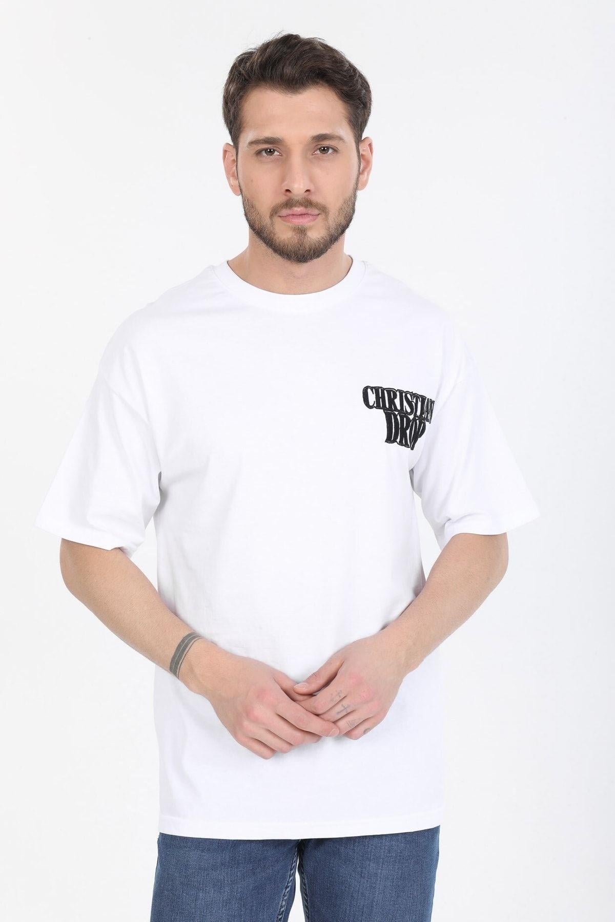 Sol Gögüs Logolu Beyaz T-shirt