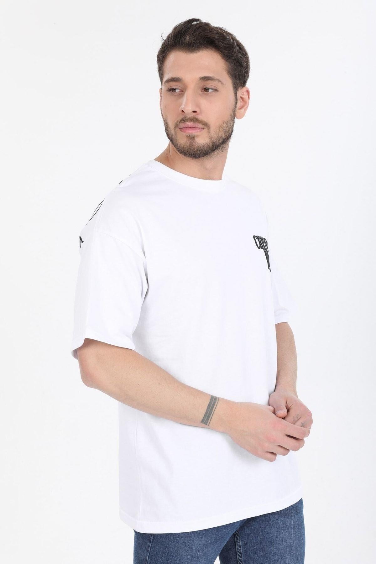 Sol Gögüs Logolu Beyaz T-shirt