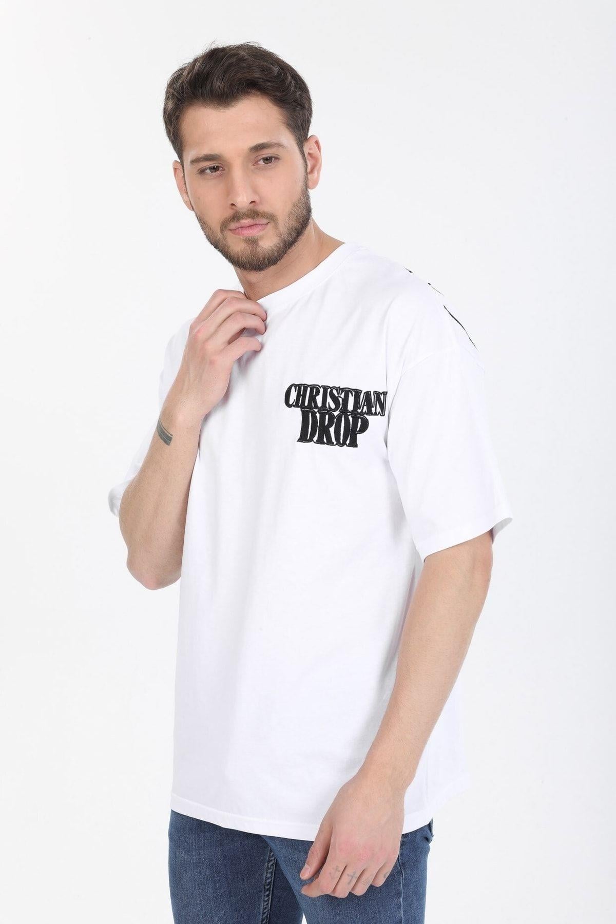 Sol Gögüs Logolu Beyaz T-shirt