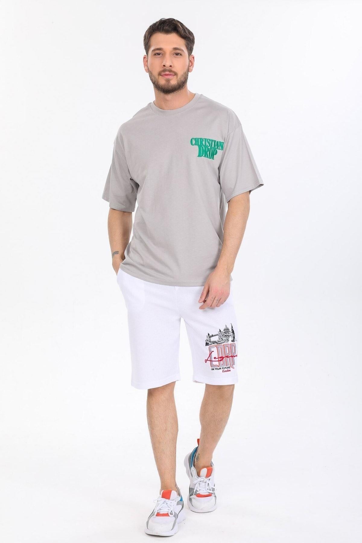 Sol Gögüs Logolu Gri T-shirt