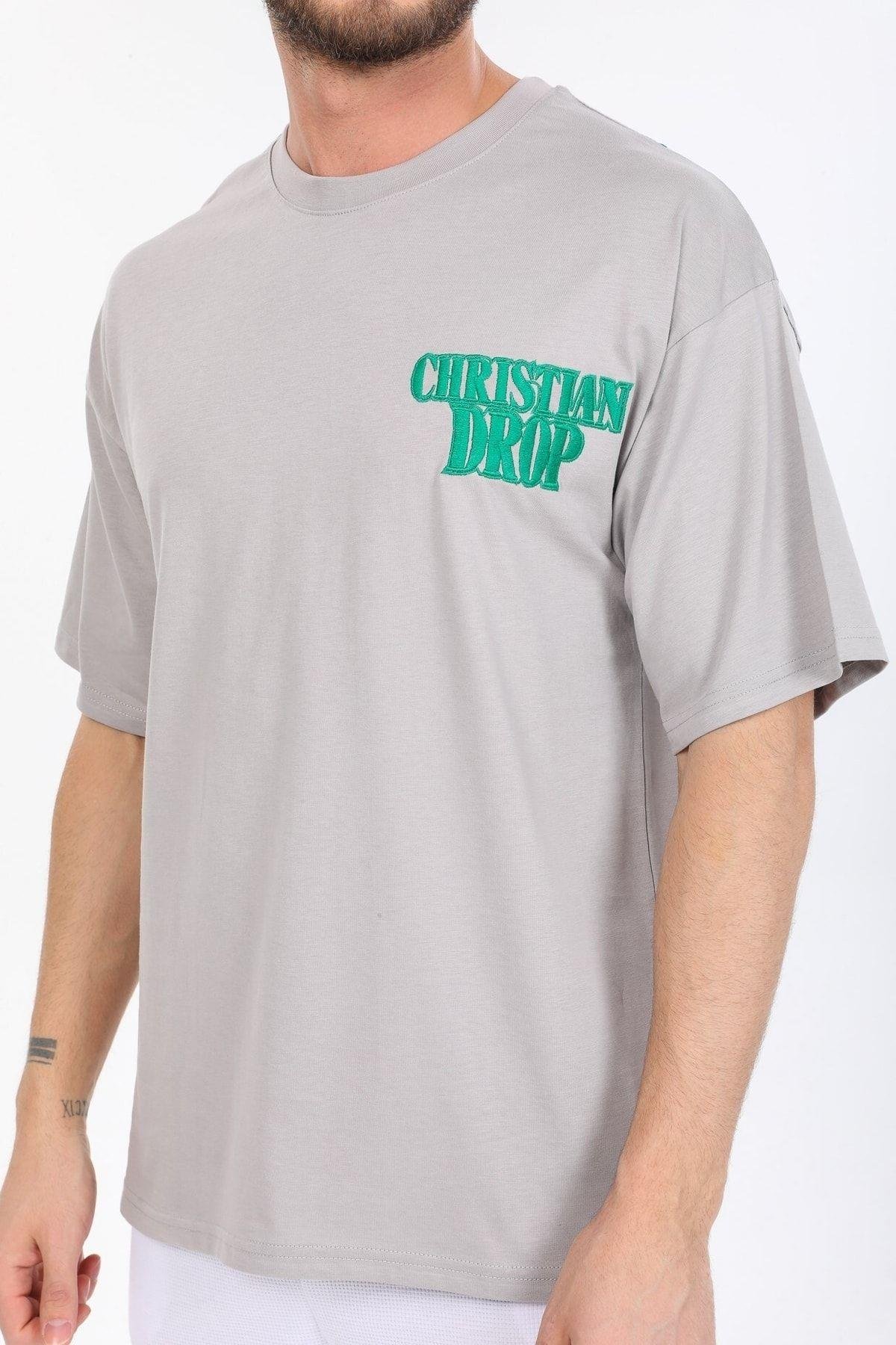 Sol Gögüs Logolu Gri T-shirt