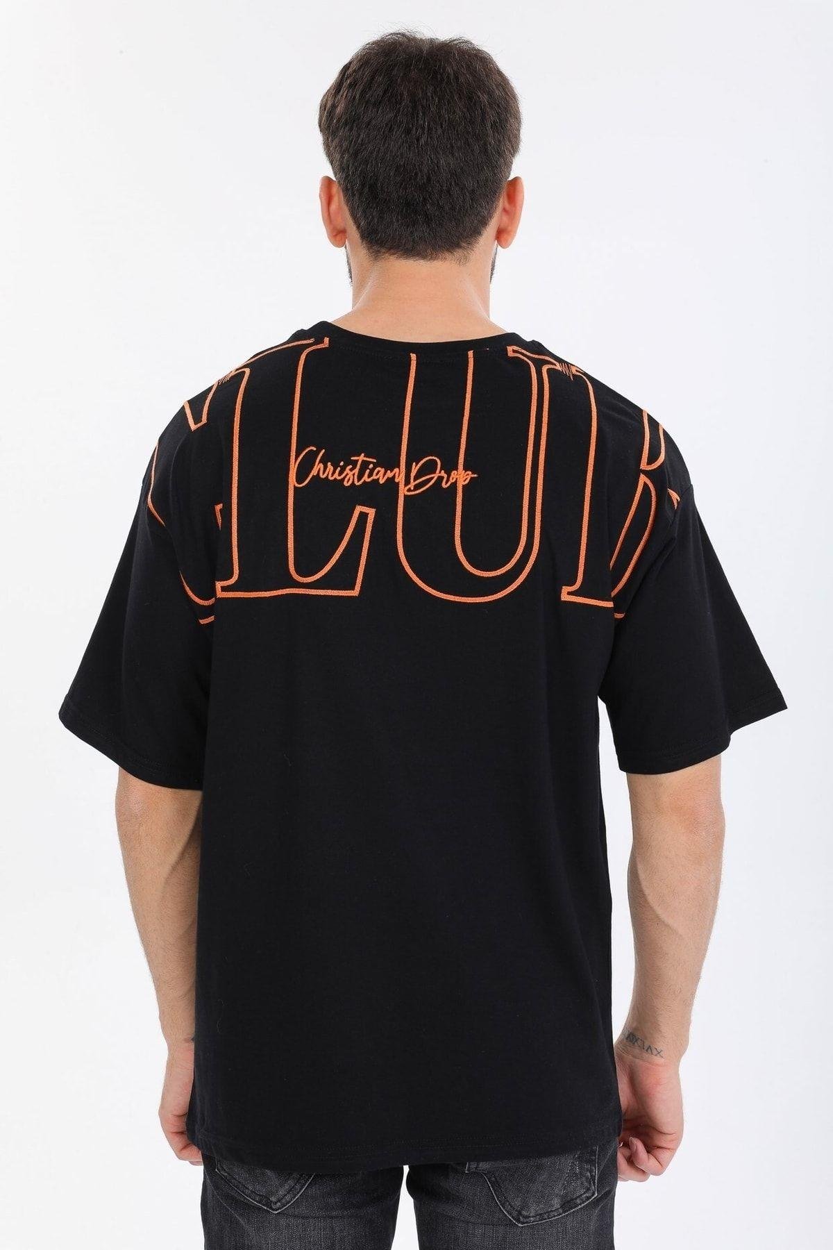 Sol Gögüs Logolu Siyah T-shirt