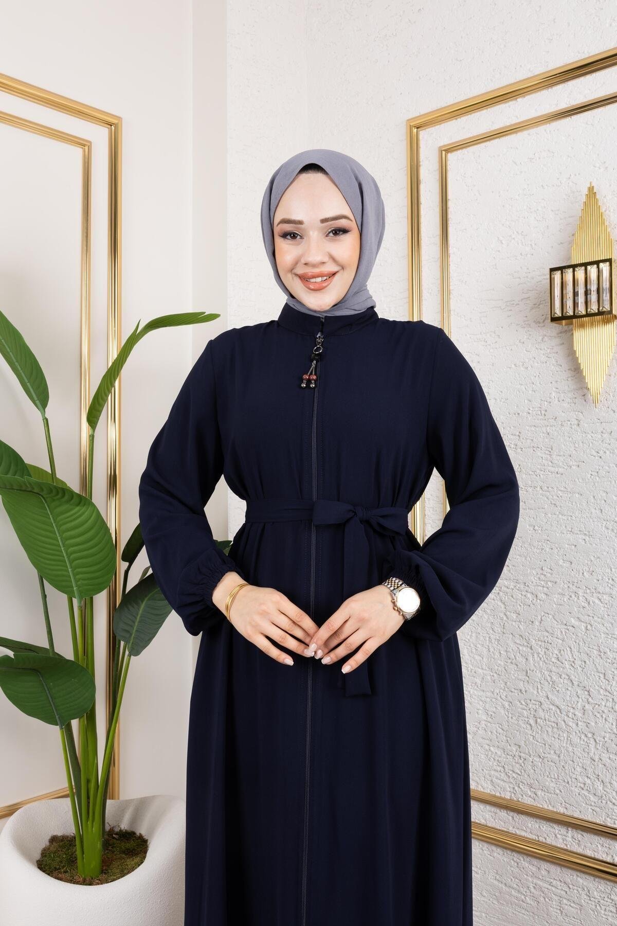 KADIN MEVLANA MODEL RABİA KREP FERACE