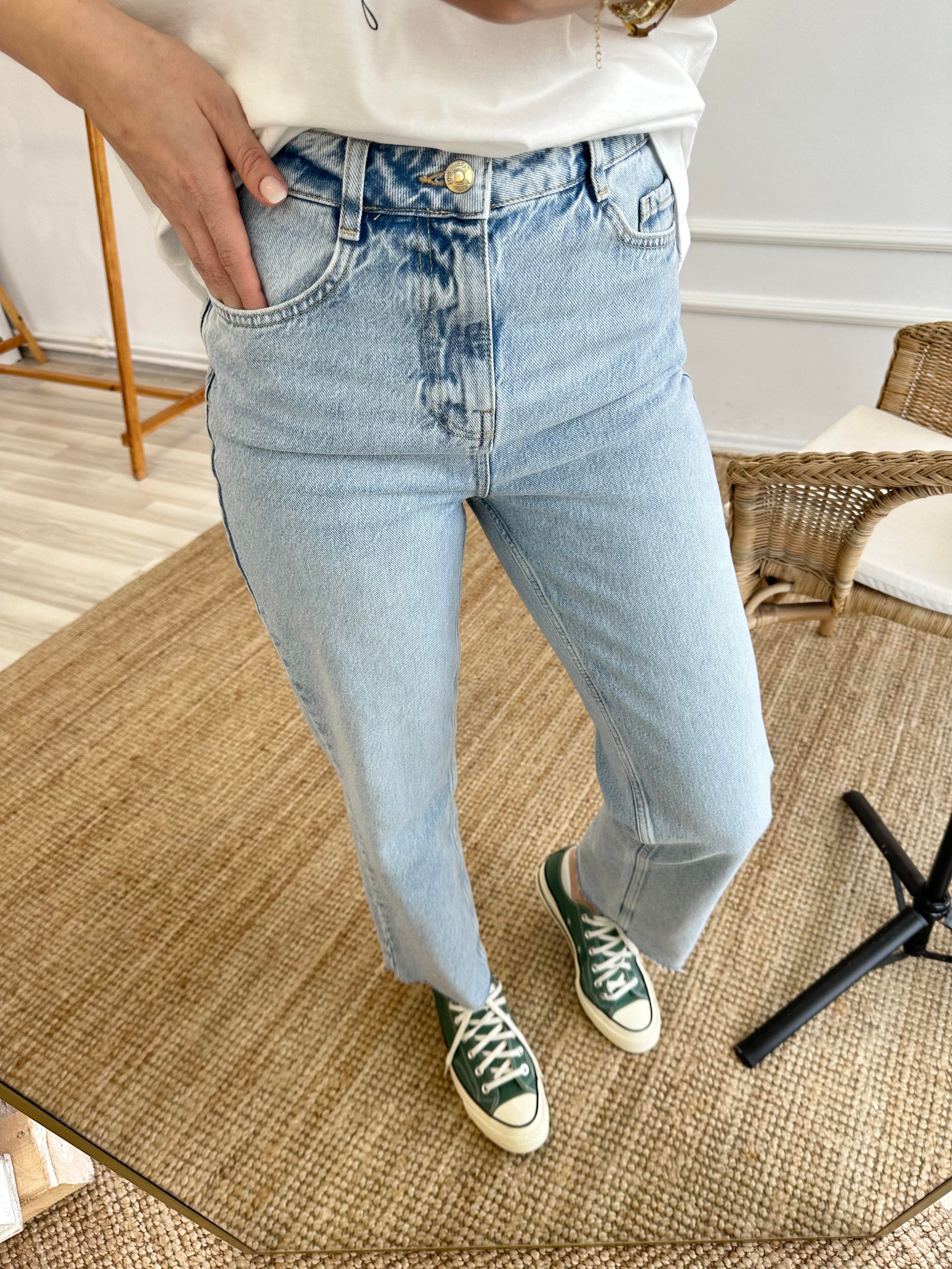 Açık Mavi Denim Pantolon