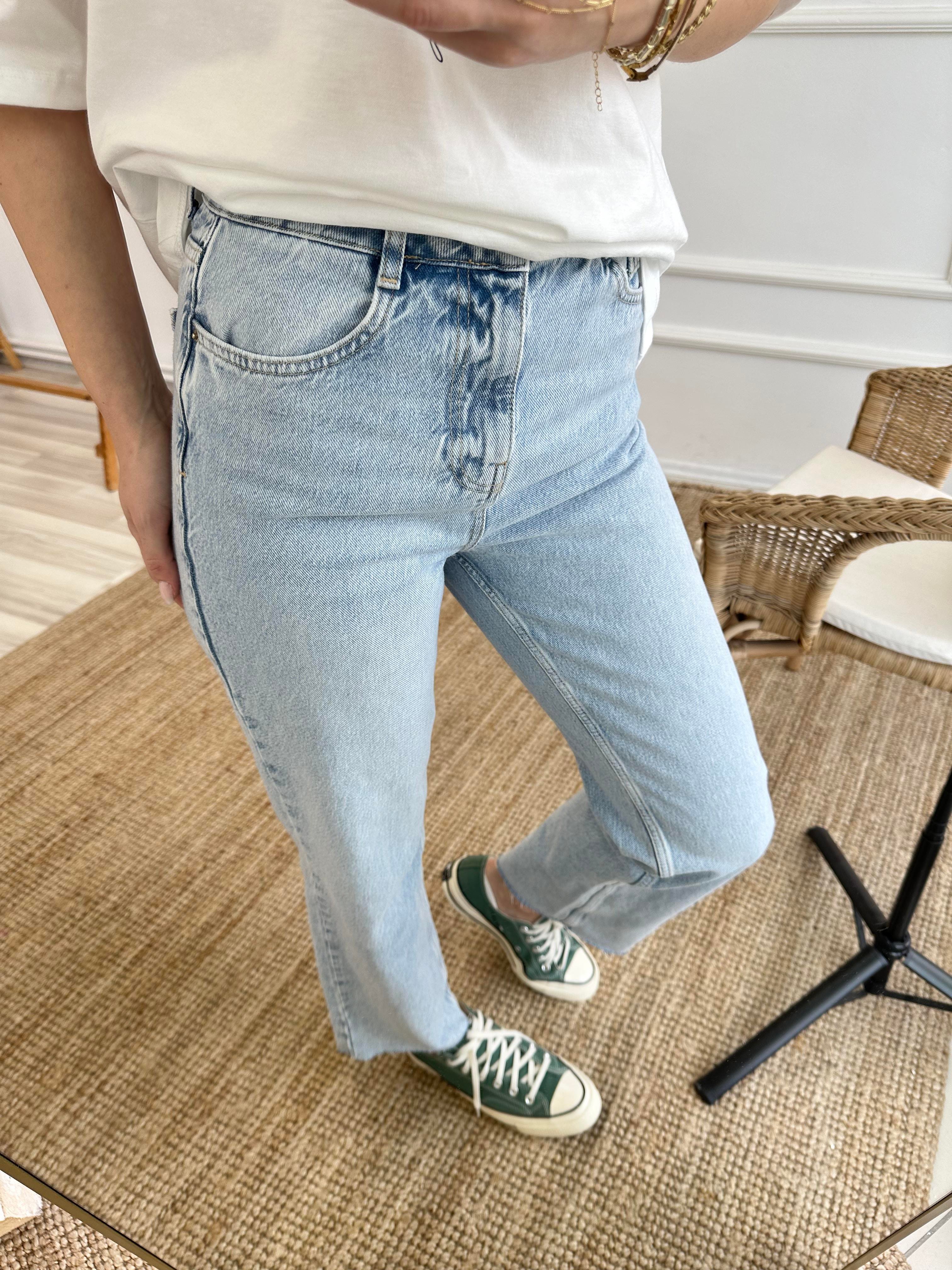 Açık Mavi Denim Pantolon