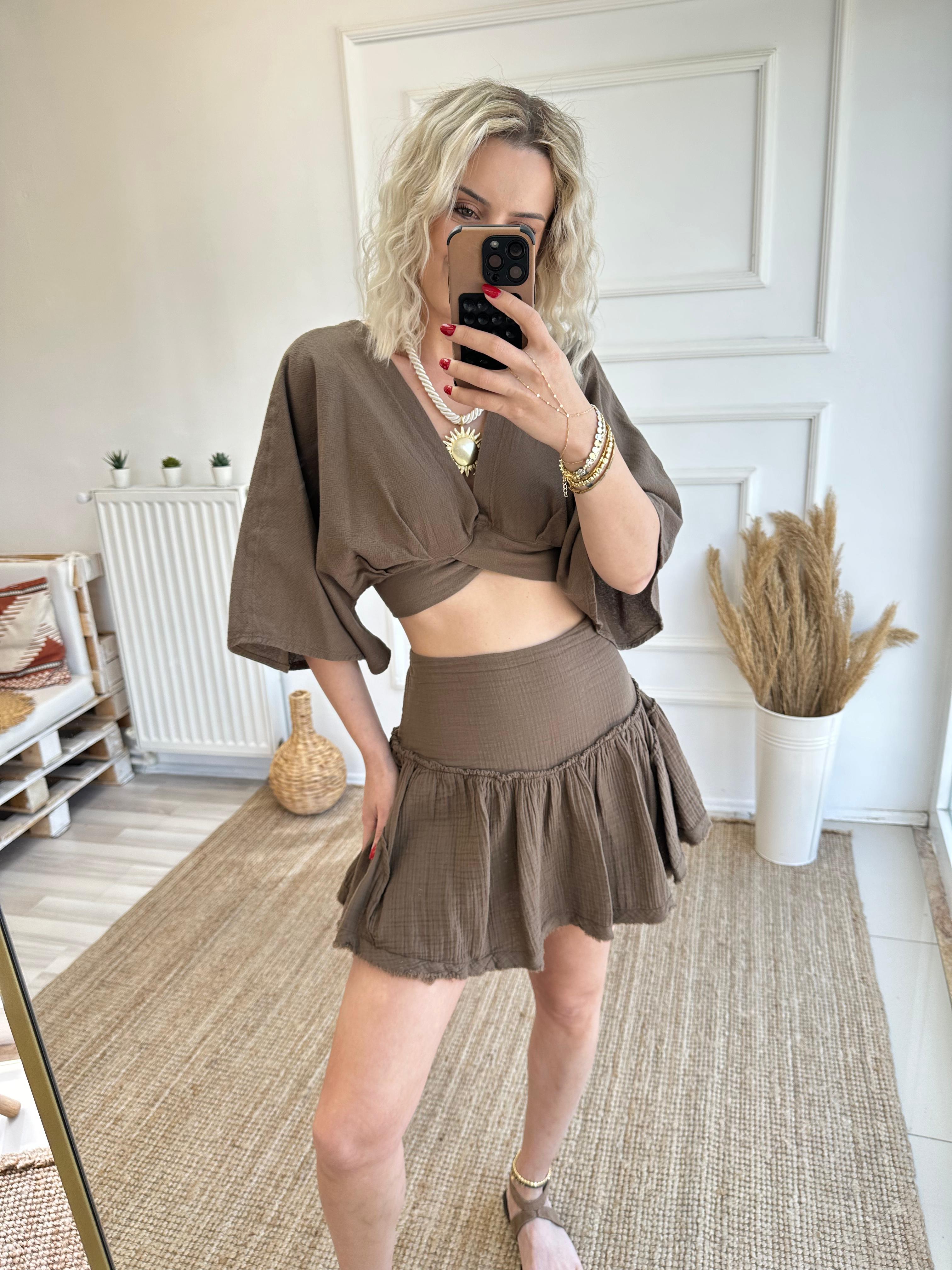 Blanca One Size Yarasa Kol Top