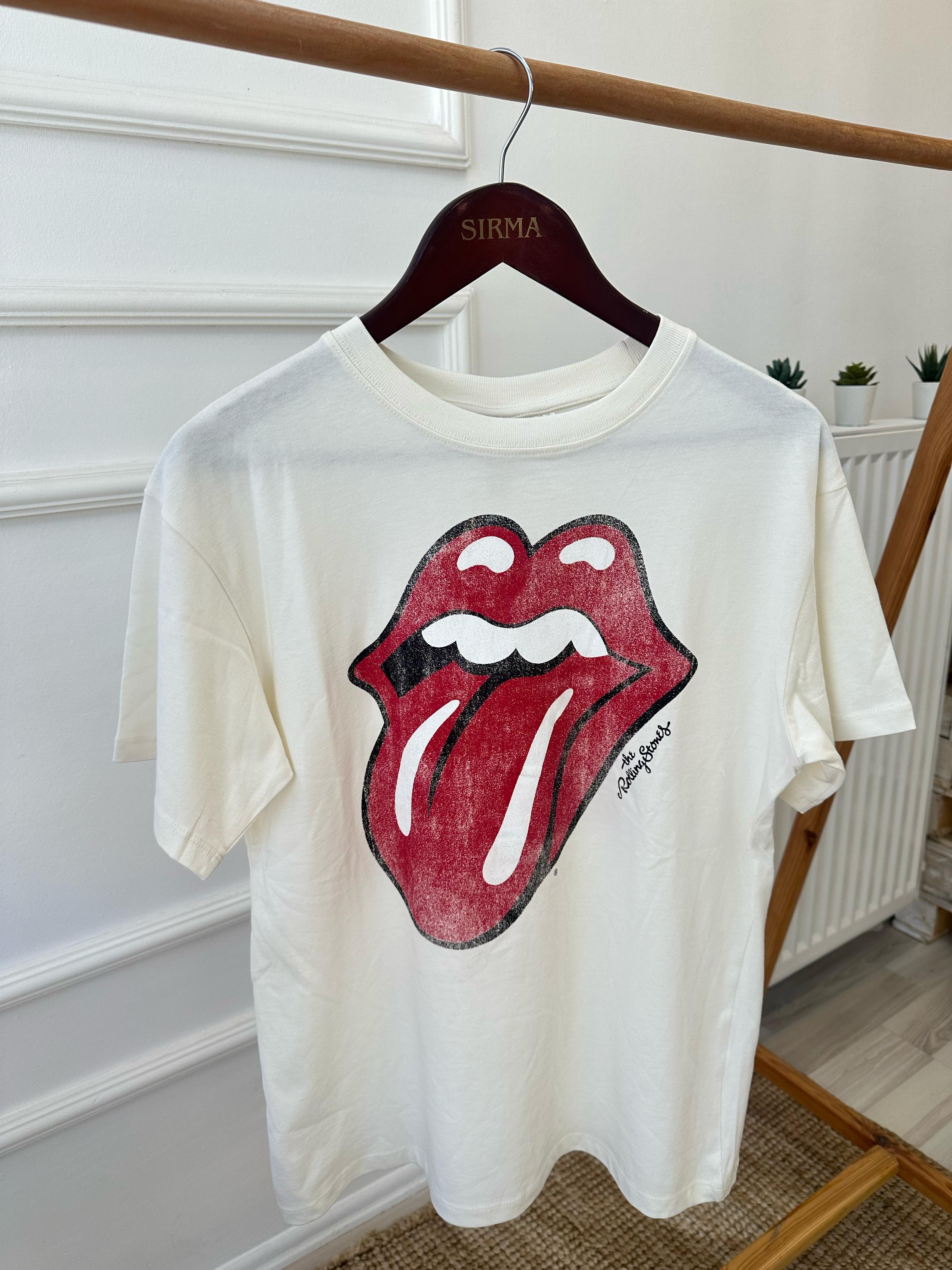 Dudak Baskılı Oversize T-shirt