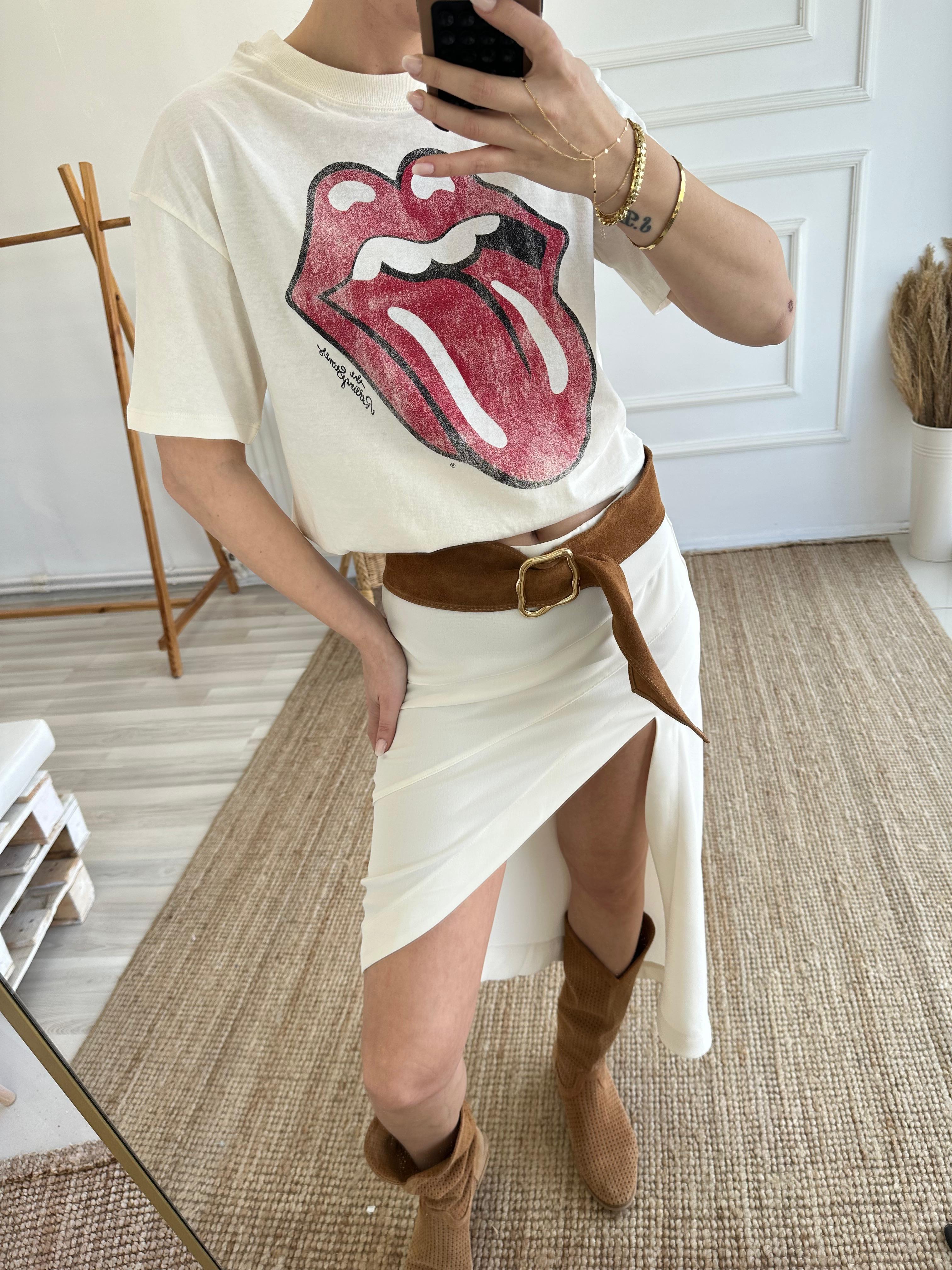 Dudak Baskılı Oversize T-shirt