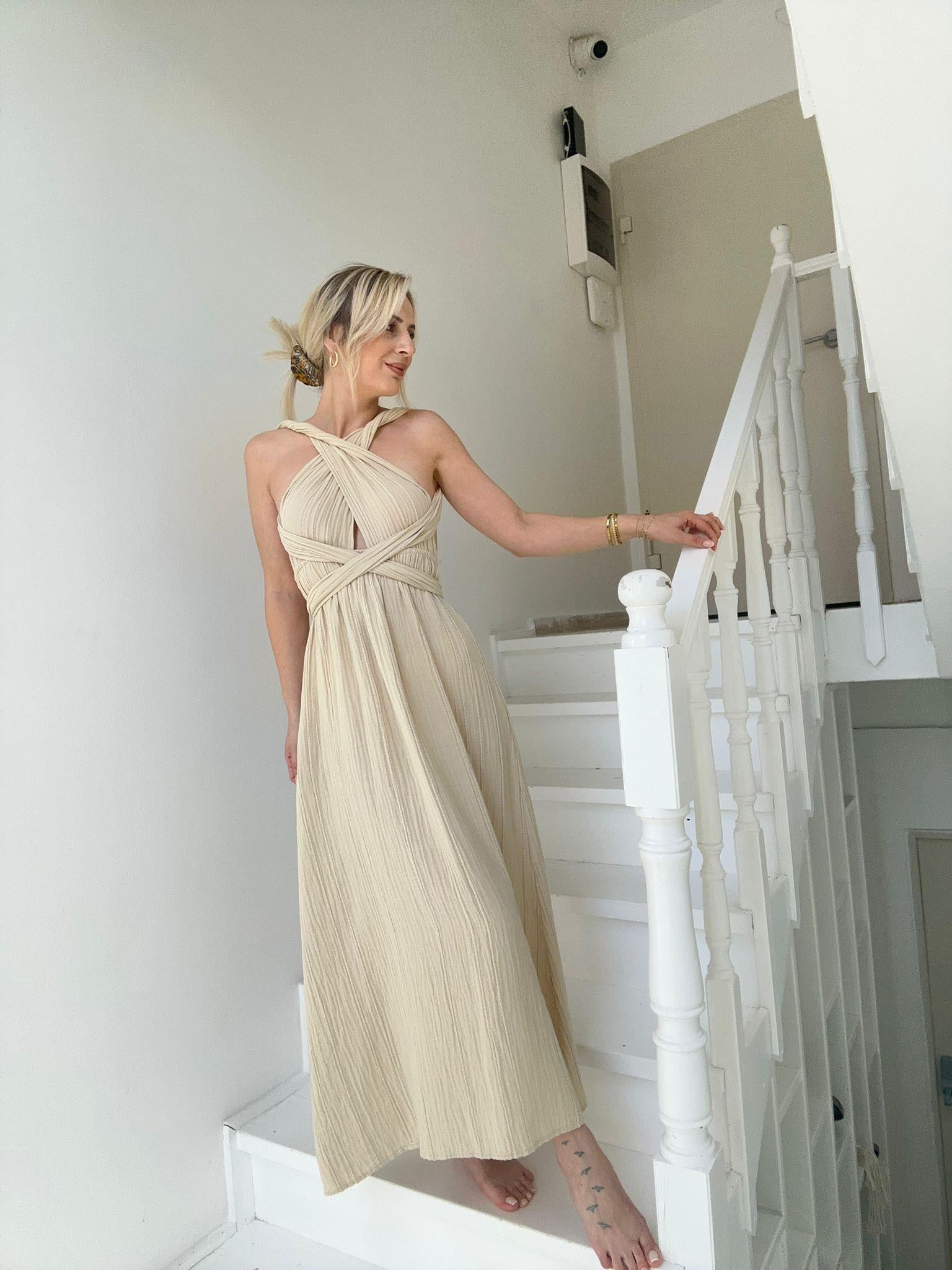 Fonksiyonel Bağlamalı Elbise One Size (Standart Beden)