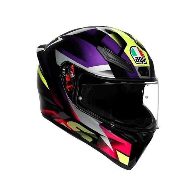 AGV K1 S E2206 FASTLAP BLACK PURPLE PINK M0196 