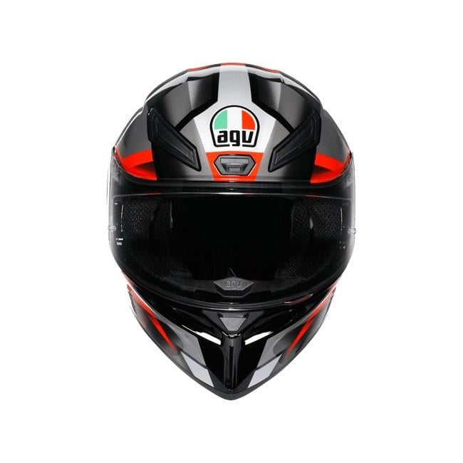 Agv K1 S Fastlap Black Grey Red Kapalı Kask