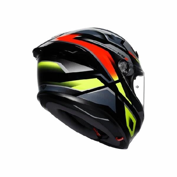 AGV KASK/K6 S MPLK ERAZER BLACK/RED YELLOW FLUO