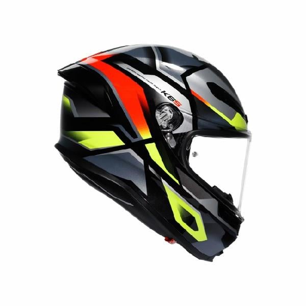 AGV KASK/K6 S MPLK ERAZER BLACK/RED YELLOW FLUO