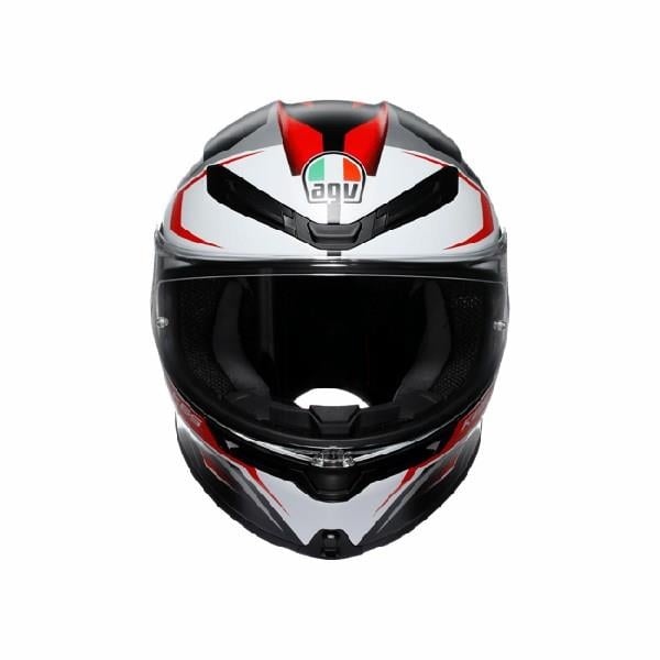 AGV KASK/K6 S MPLK KARVE MAT BLACK WHİTE RED CONFİGURATİON