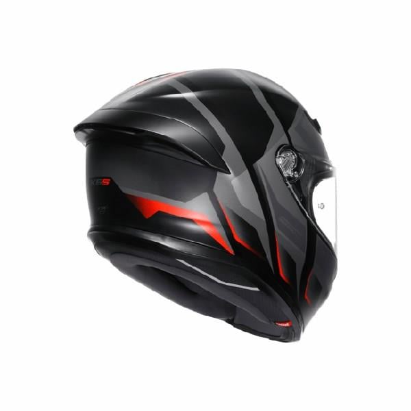 AGV KASK/K6 S MPLK KARVE MATT BLK GREY RED