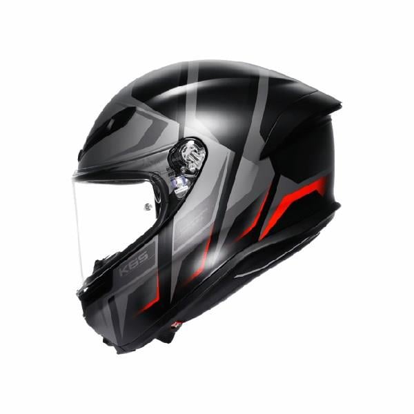 AGV KASK/K6 S MPLK KARVE MATT BLK GREY RED