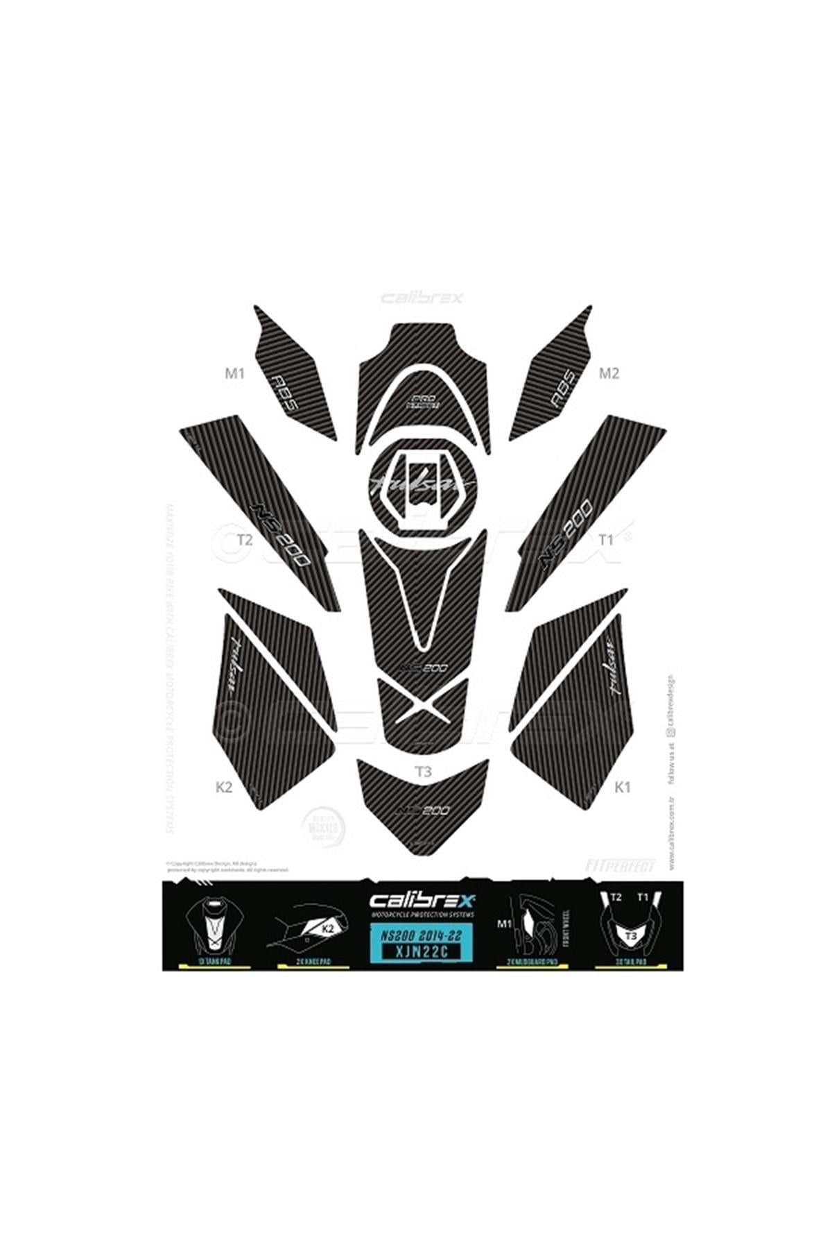 Bajaj Pulsar Ns200 Tank Pad Full Set Xjn22c