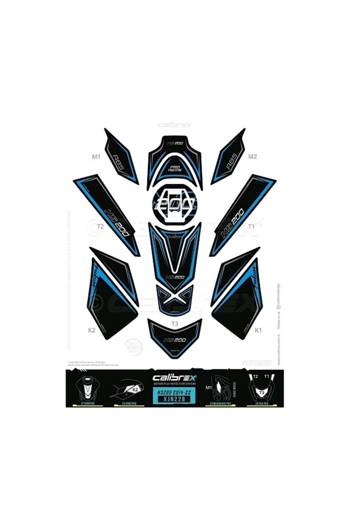 Bajaj Pulsar Ns200 Tank Pad Full Set Xjn22b