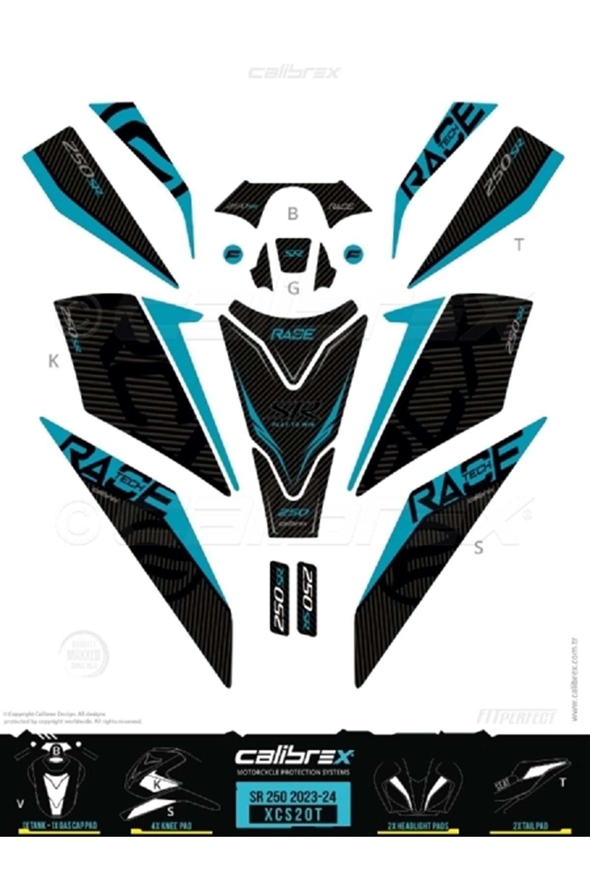 CALİBREX CFMOTO 250SR TANK PAD FULL SET XCS20T