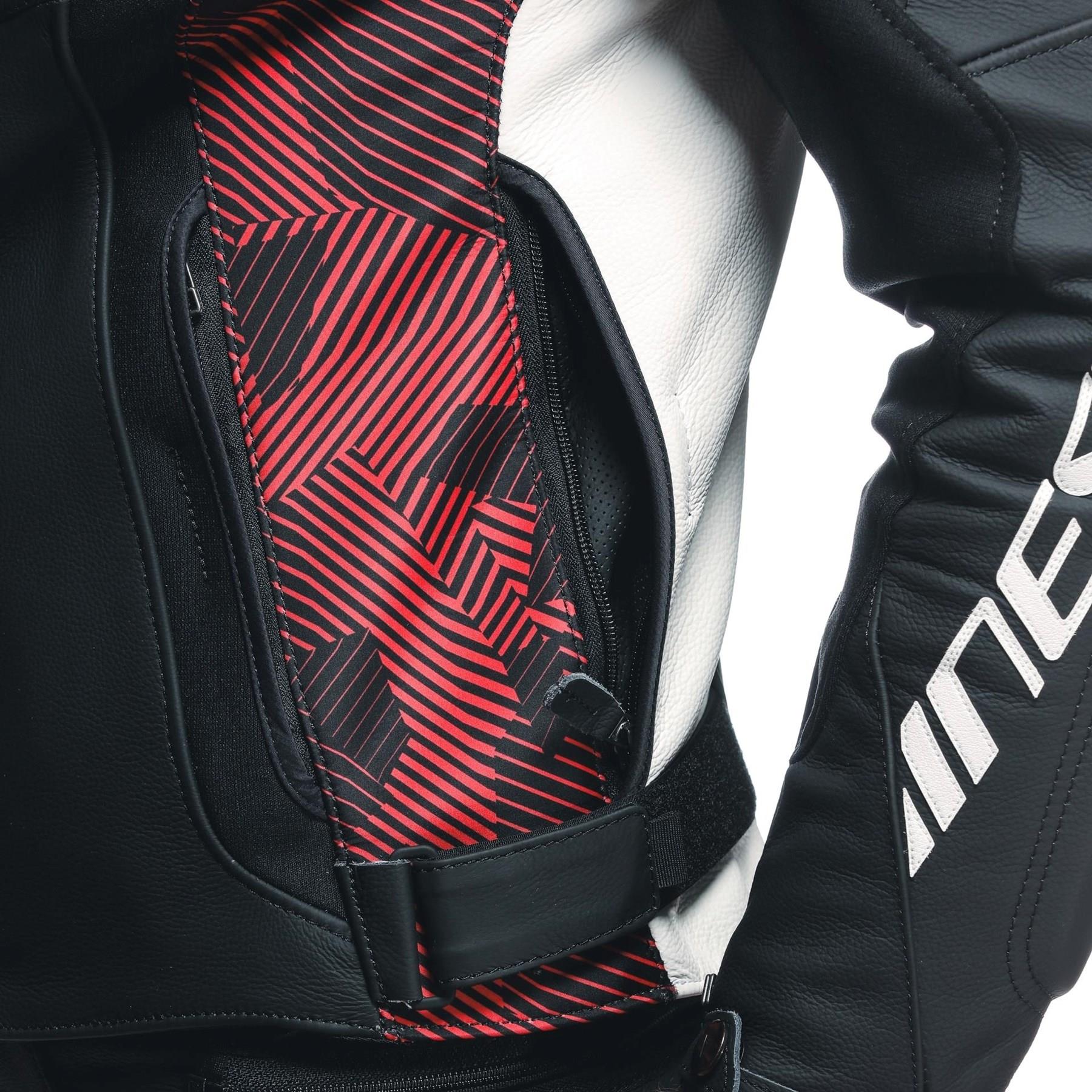 Dainese Avro 5 Blk Red Lava White Deri Mont