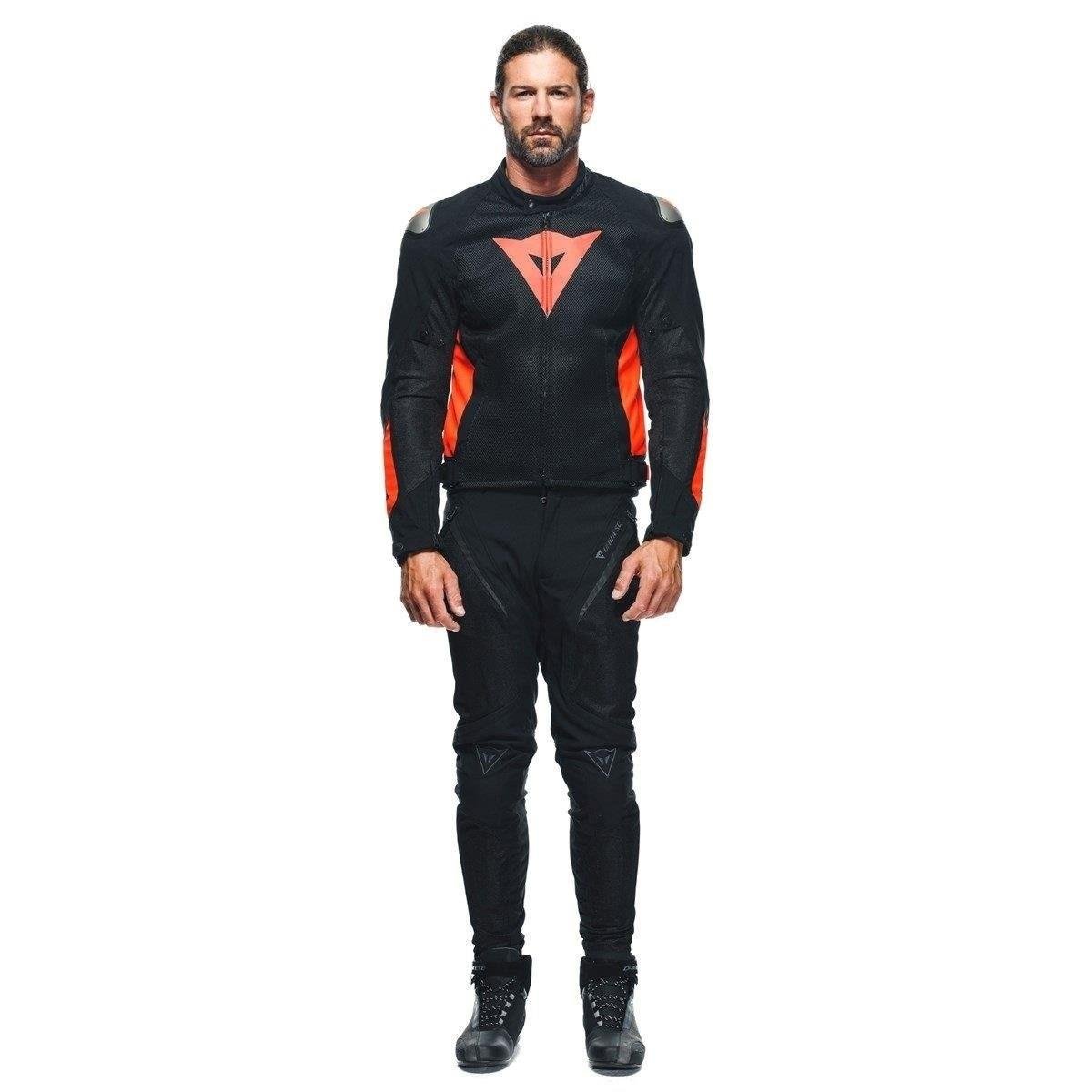 Dainese Energyca Air Black Fluo Red Tekstil Mont