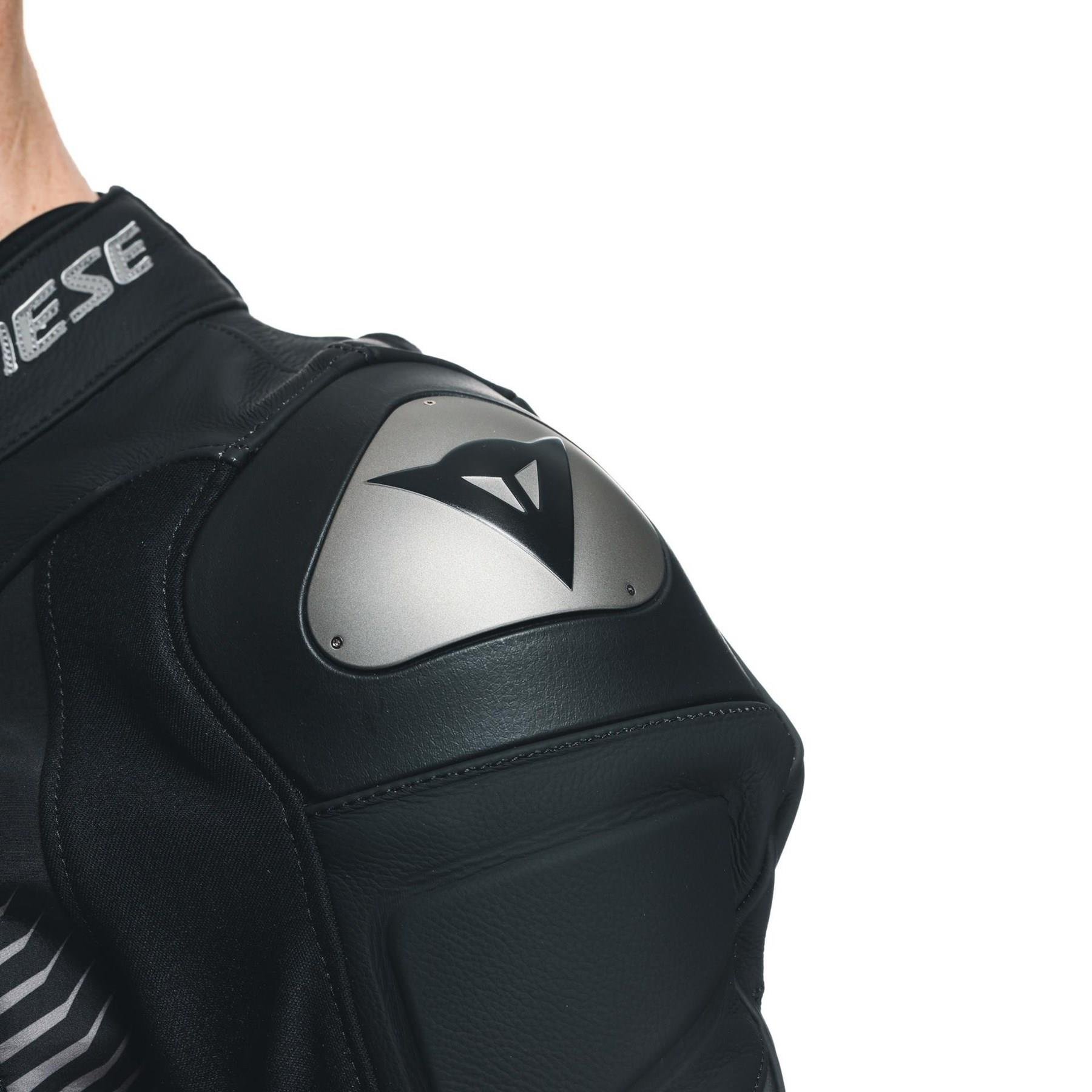 Dainese Super Speed 4 Black Matt Charcoal Gray Deri Mont