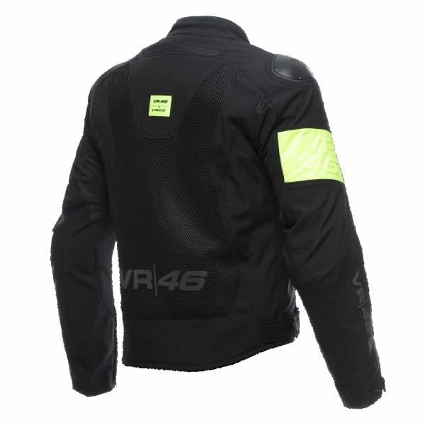 DAINESE/VR46 WETLAP AIR D-DRY JACKET BLACK/FLUO-YELLOW